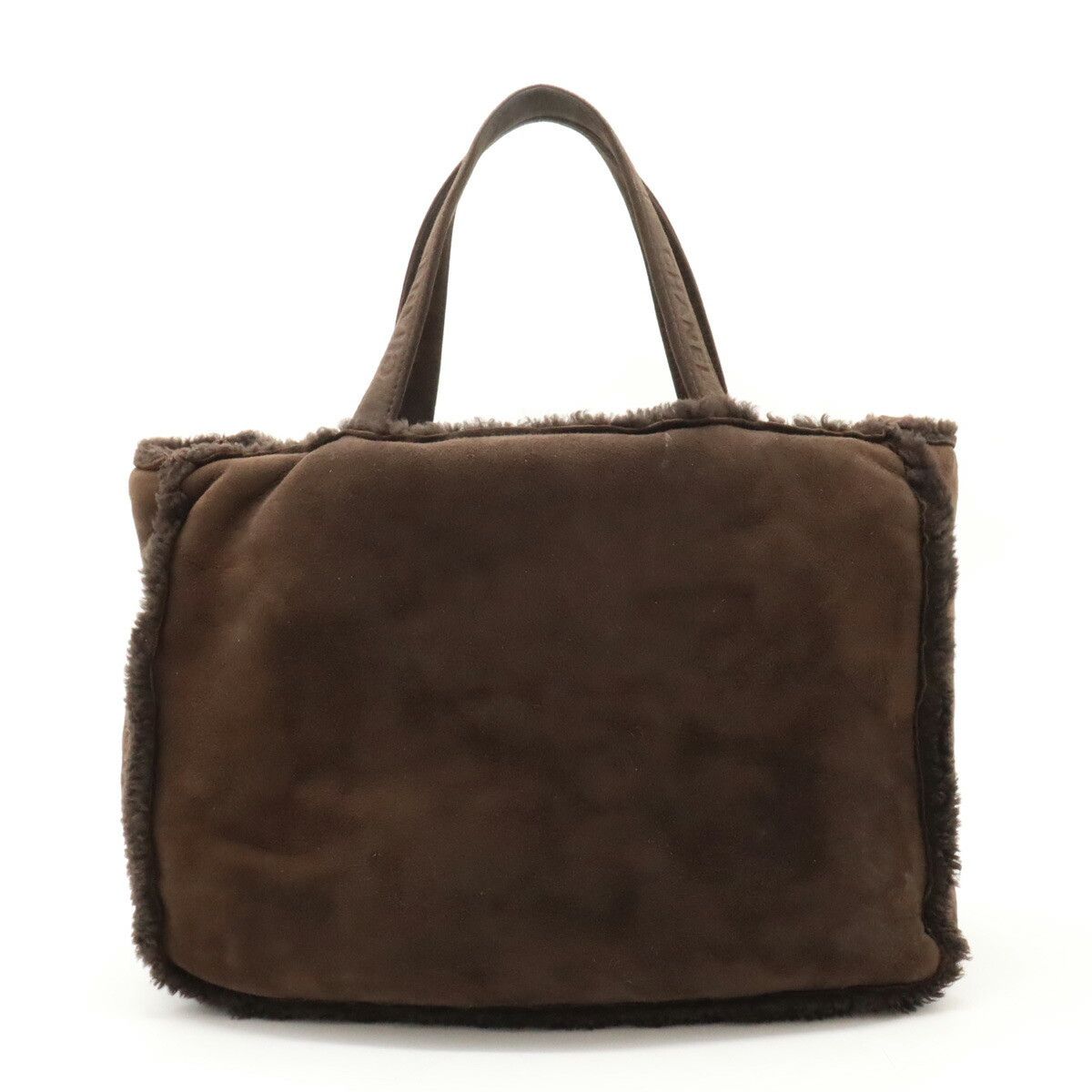 Chanel Chanel Chanel Suede Tote Bag Dark Brown Leather Tote Bag in Good Condition Size ONE SIZE - 1 Thumbnail