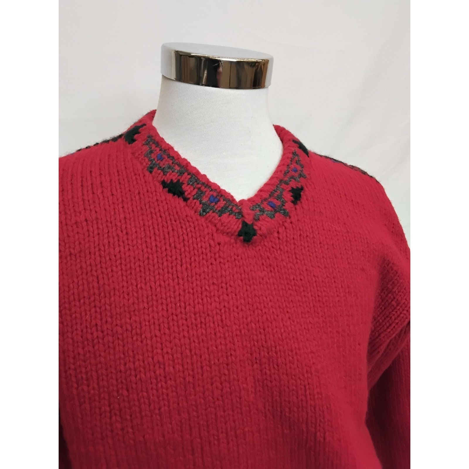 Polo Ralph Lauren Polo by Ralph Lauren Sweater Men's M Red Blue Label 1990s Size US M / EU 48-50 / 2 - 3 Thumbnail
