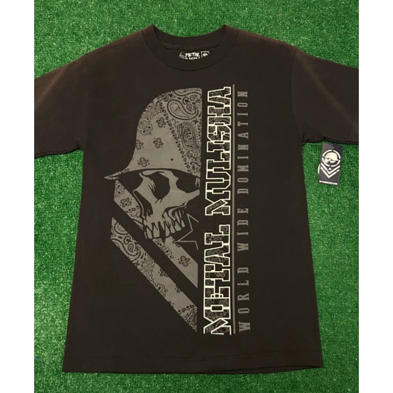 Metal Mulisha VINTAGE Metal Mulisha Skull Helmet Moto VTG Shirt Mens Small W Tags Size US S / EU 44-46 / 1 - 5 Thumbnail