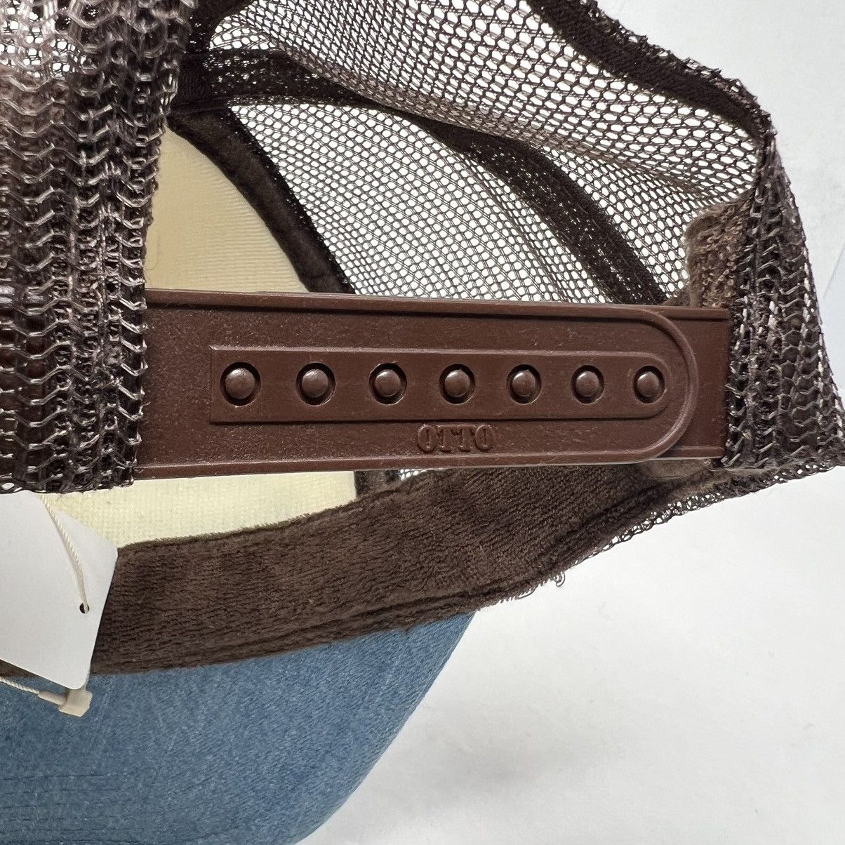 Kapital Kountry Kapital Denim Repair Reconstruct Trucker Hat Ecru Brown Size ONE SIZE - 5 Thumbnail
