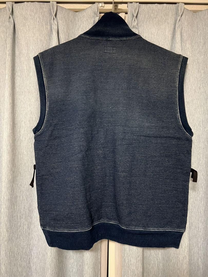 Kapital Kountry KAPITAL KOUNTRY BORO Fleece Half Zip Vest Blue 4 Size US XL / EU 56 / 4 - 3 Thumbnail