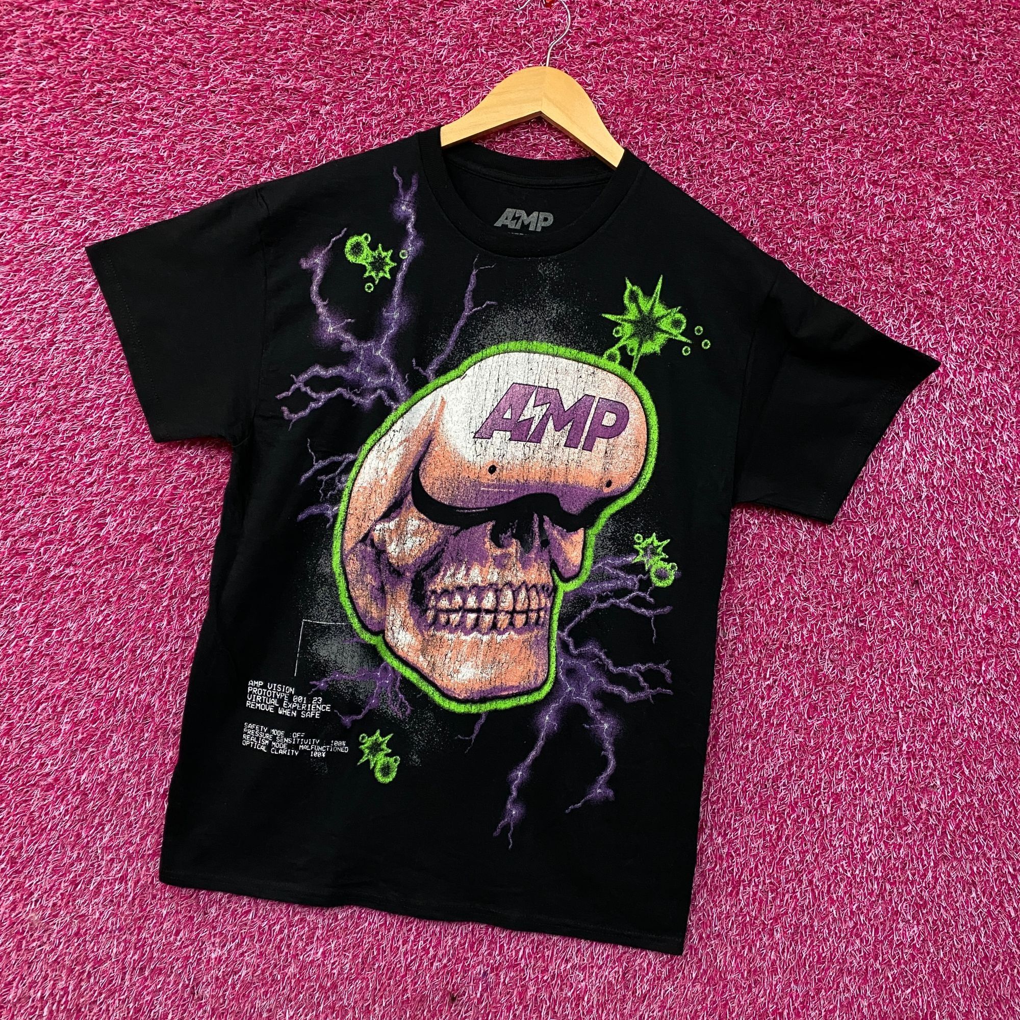 AMP AMP Skull Lightning Black T-Shirt Medium Size US M / EU 48-50 / 2 - 3 Thumbnail