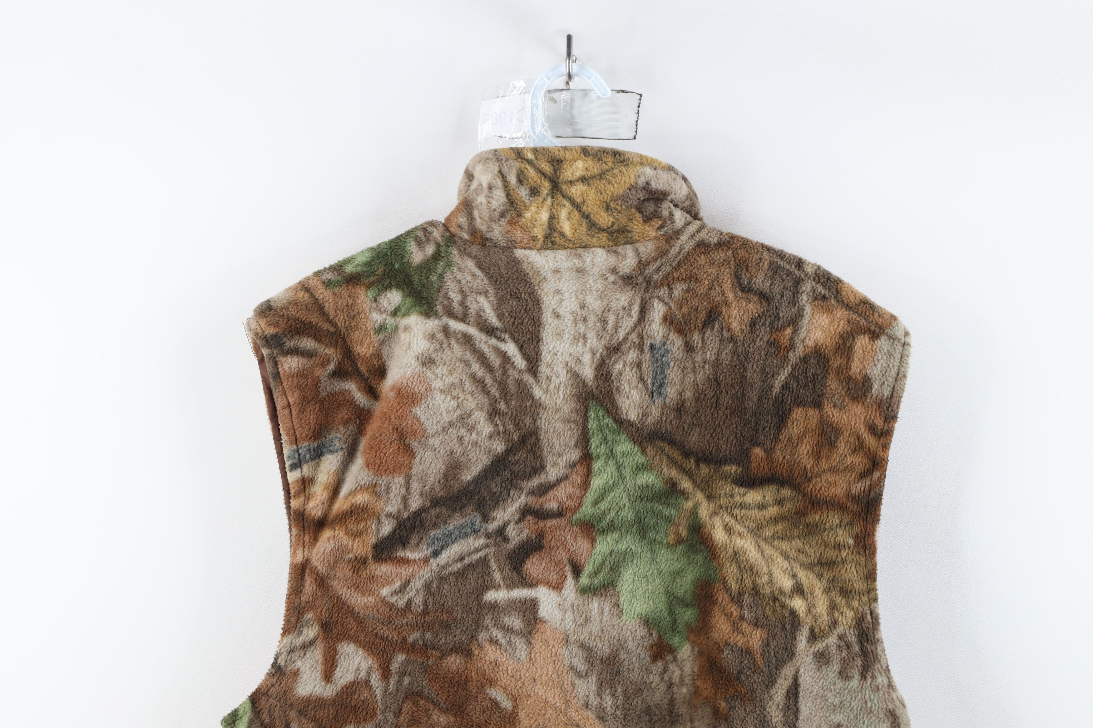 Vintage Vintage 90s Streetwear Quilted Fleece Camouflage Vest Jacket Size US L / EU 52-54 / 3 - 10 Thumbnail