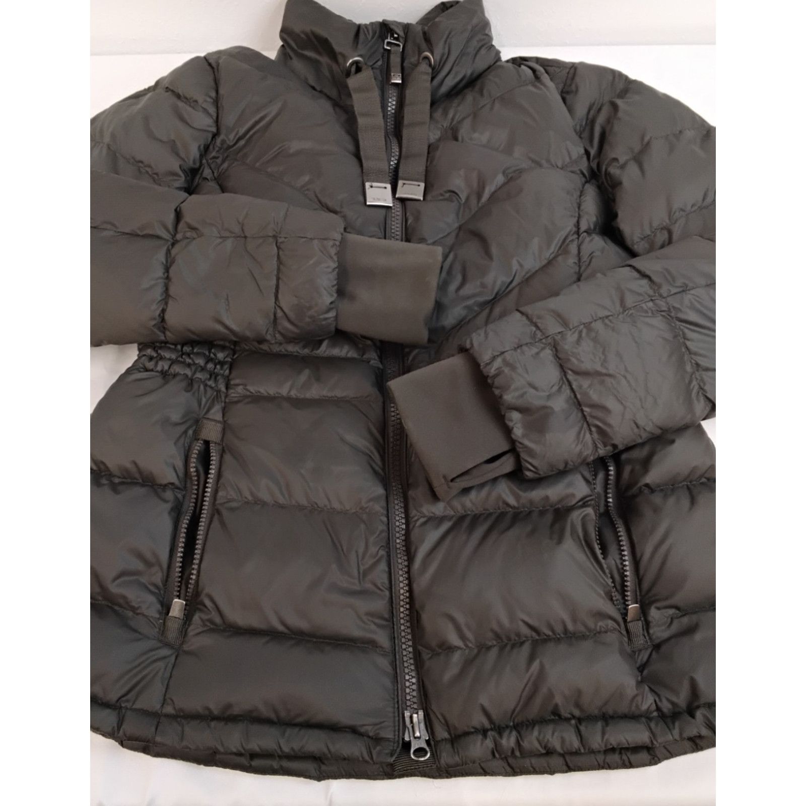 Athleta Athleta Down Puffer Jacket Women's L Dark Green Size L / US 10 / IT 46 - 5 Thumbnail