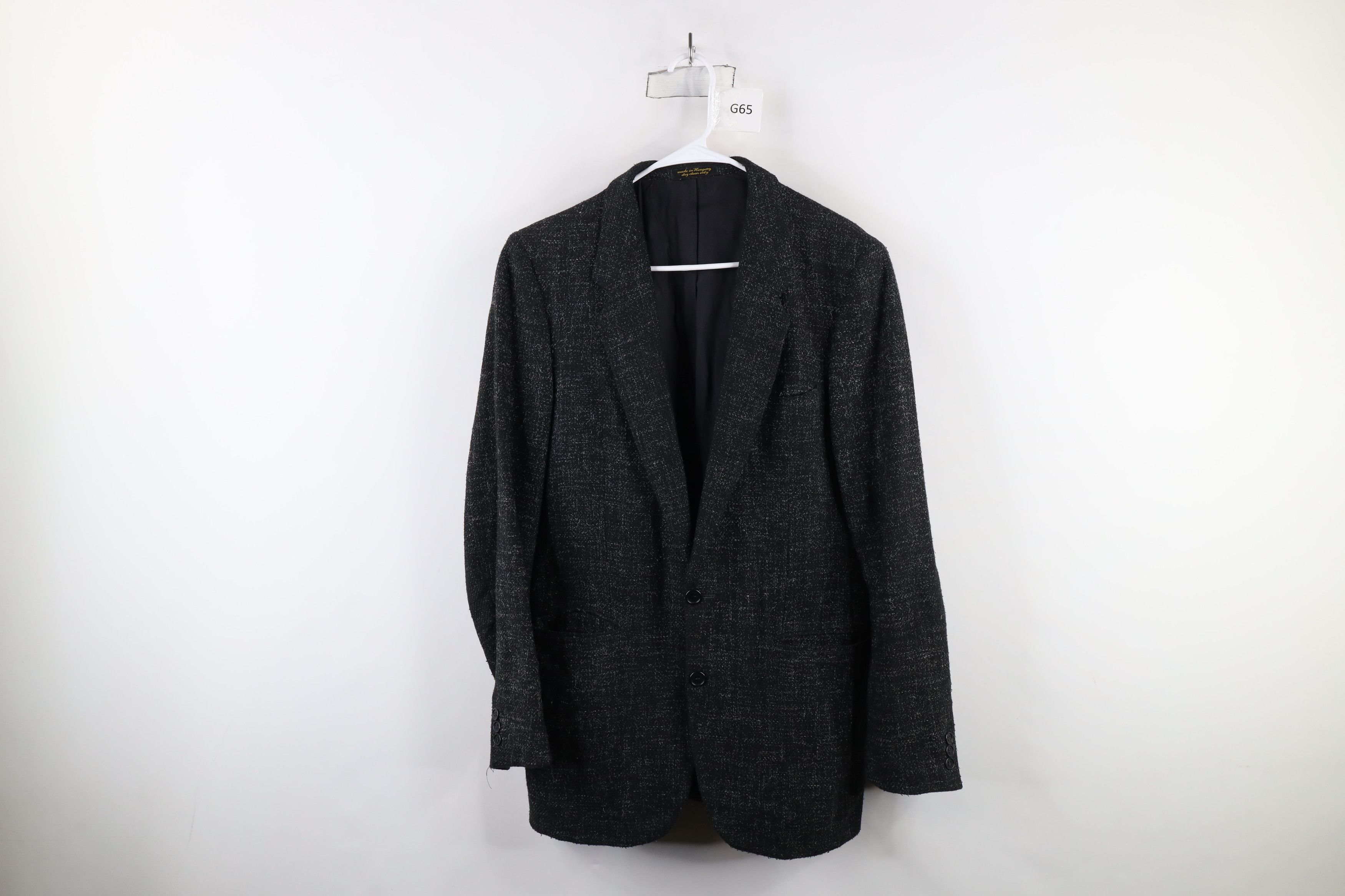 Vintage Vintage 70s Rockabilly Wool Tweed Blazer Suit Jacket Coat Size US L / EU 52-54 / 3 - 1 Thumbnail
