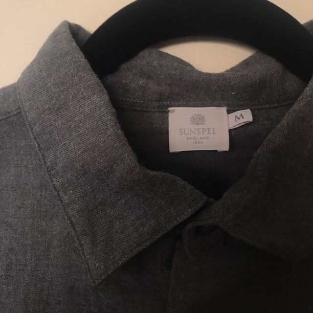 Sunspel Sunspel Grey Long Sleeve Shirt (M) Size US M / EU 48-50 / 2 - 2 Thumbnail