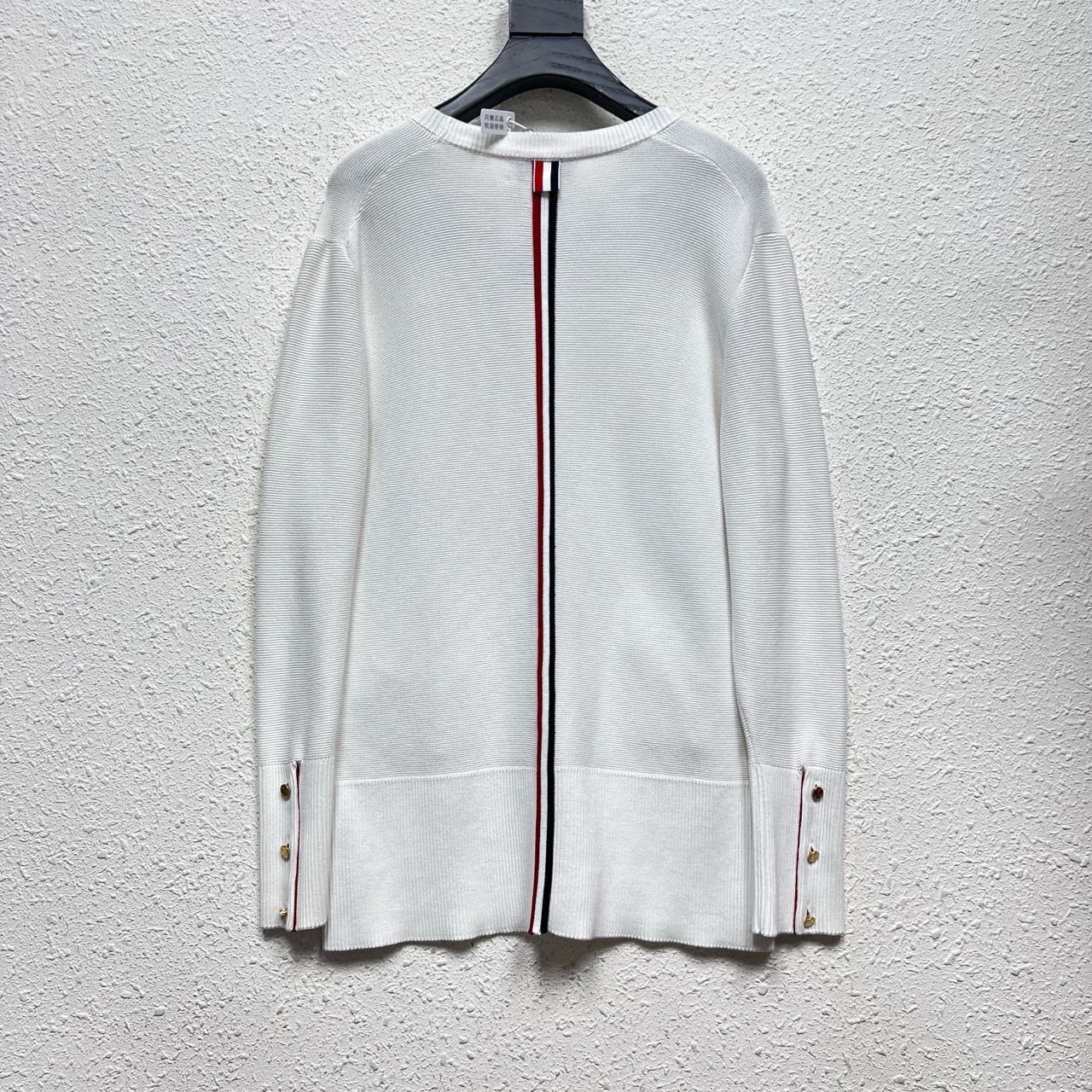 Thom Browne thom browne white knit cardigan with stripes Size US S / EU 44-46 / 1 - 2 Thumbnail