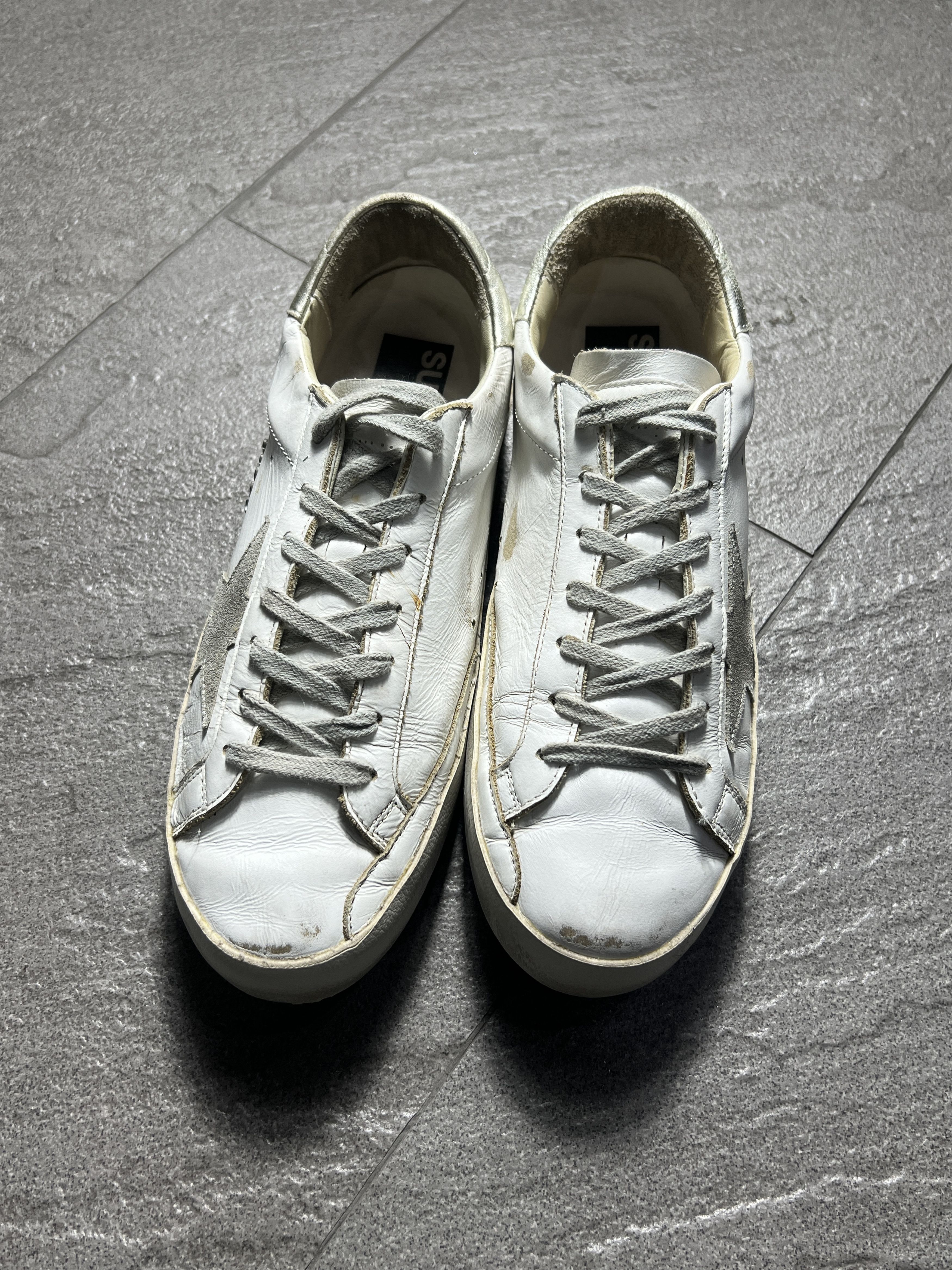 Golden Goose Golden Goose Superstar Suede Star Silver Heel EU40 Size US 7 / EU 40 - 9 Thumbnail