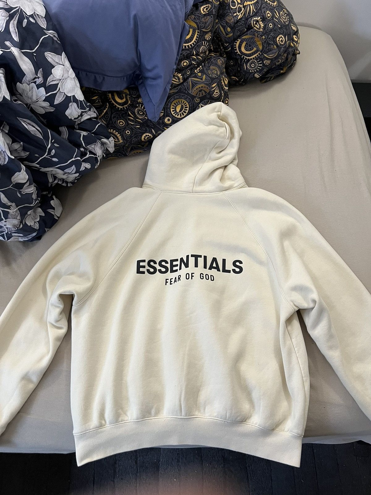 image of Fear Of God Buttercream Hoodie in Beige, Men's (Size Medium)