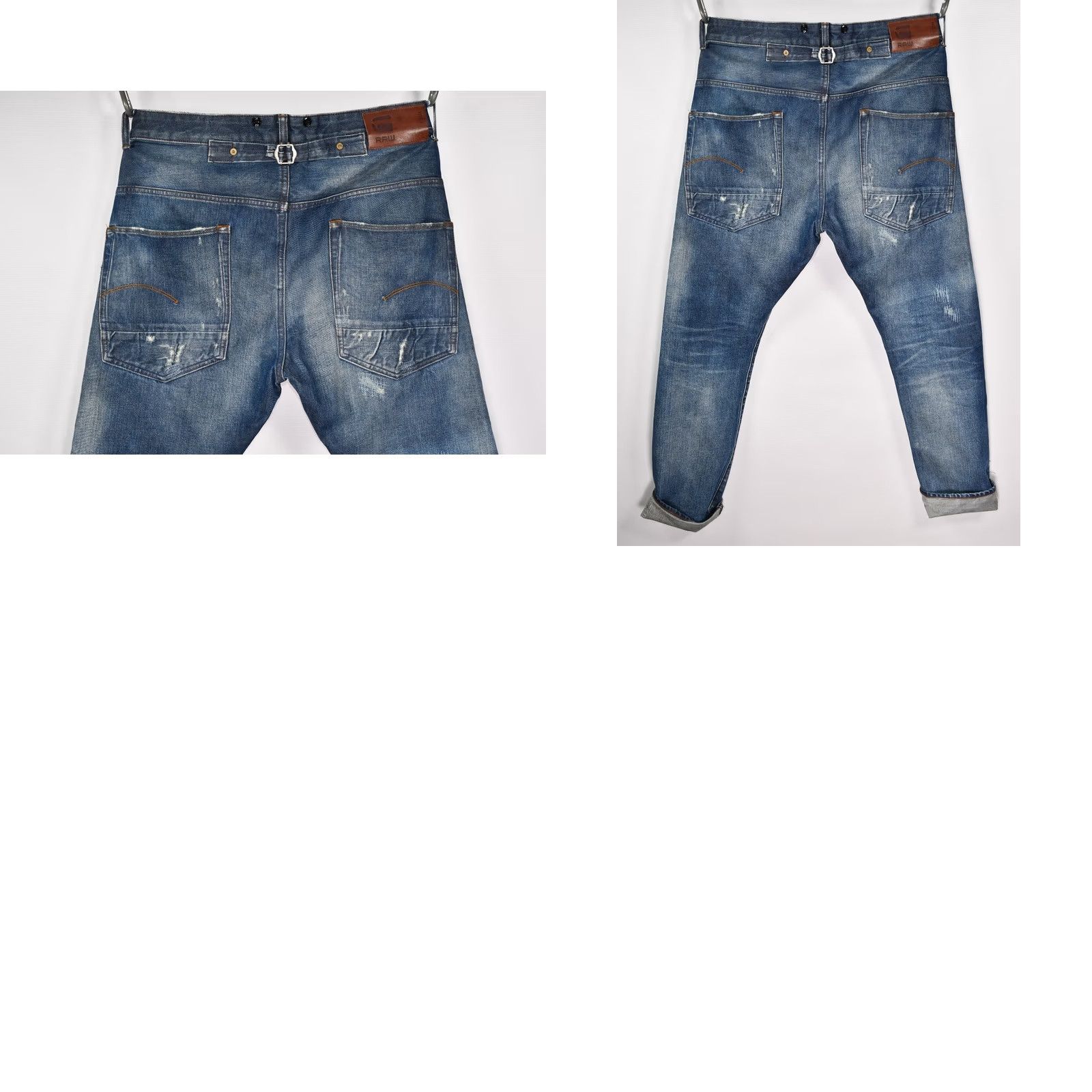 G-Star G-Star Raw US Lumber Tapered Red Listing Selvedge Denim Jeans W33 L32 Mens Blue Denim Listing 5-Pocket Design Vintage: No not Vintage Size US 33 - 8 Thumbnail