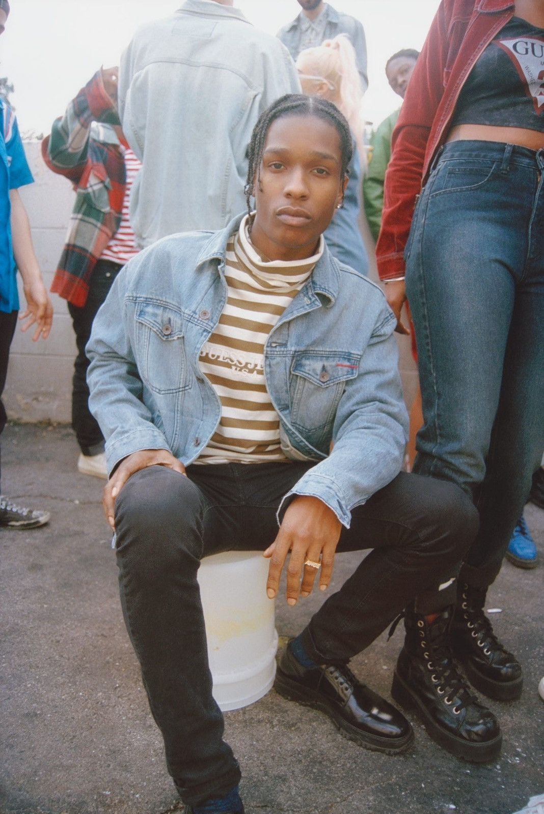 A$AP Rocky × Guess Guess x Asap Rocky Denim Jacket Size US S / EU 44-46 / 1 - 6 Thumbnail