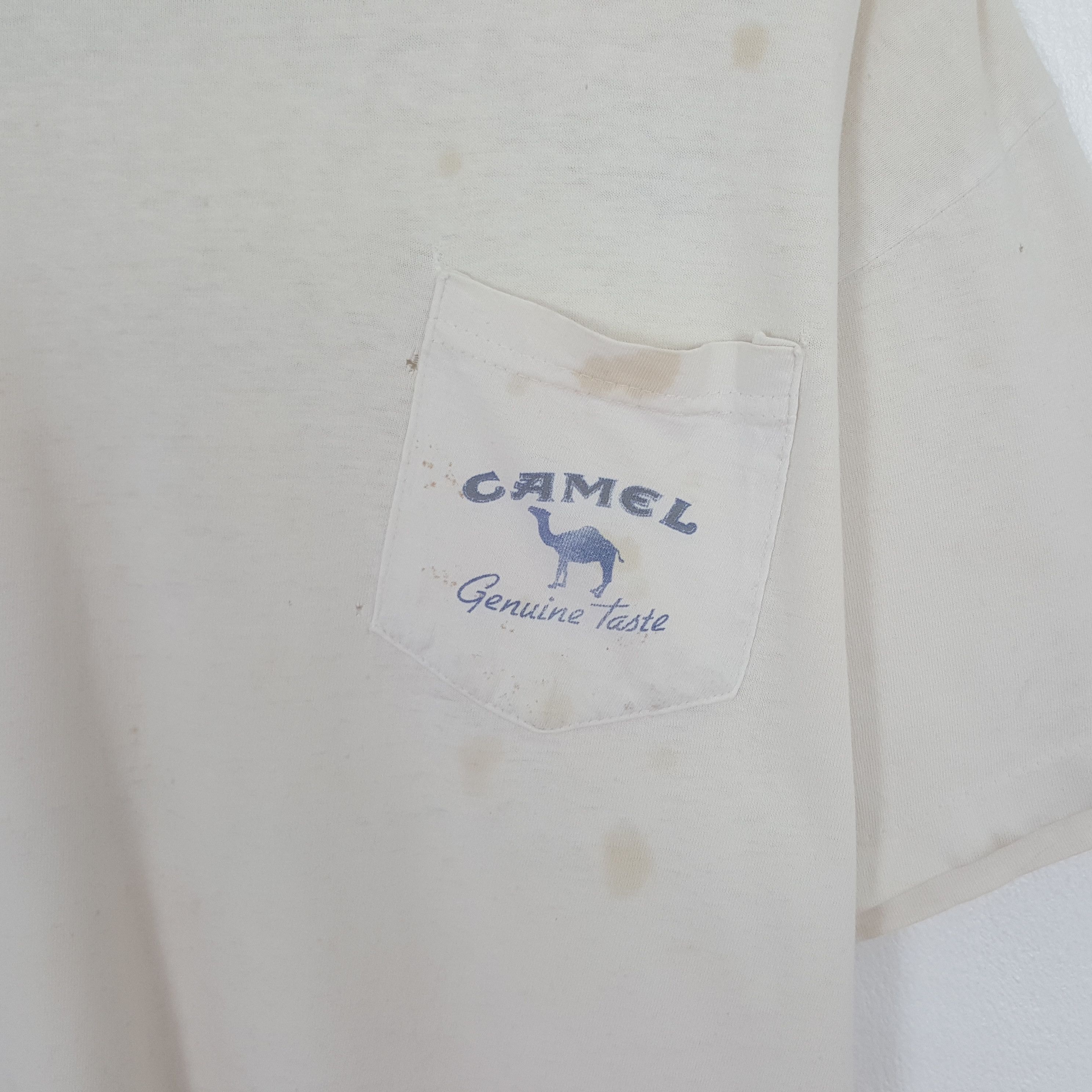 Camel Vintage Camel Single Pocket Tshirt Size US XXL / EU 58 / 5 - 4 Thumbnail