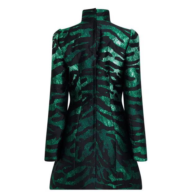 Dolce & Gabbana o1g2r1mq1024 Mini Dresses in Green & Nero Size S / US 4 / IT 40 - 4 Thumbnail