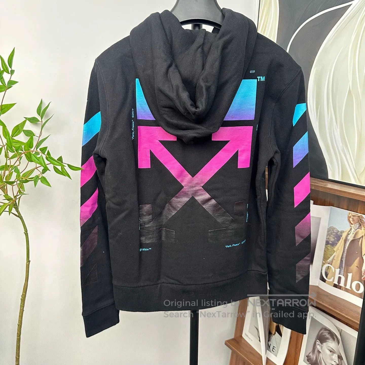 Off-White off white rainbow gradient zip-up hoodie. Size US XS / EU 42 / 0 - 1 Thumbnail