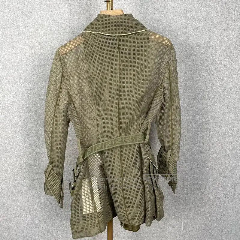 Fendi Fendi Green Polyester Women's Jacket . Size M / US 6-8 / IT 42-44 - 2 Thumbnail