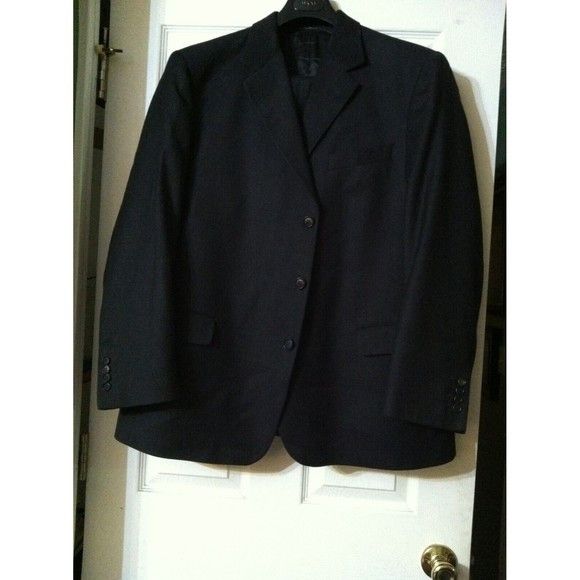 Other CONFITALIA MEN'S NEW CHARCOAL 100%WOOL 2PC SUIT SIZE:46R Size 46R - 1 Thumbnail