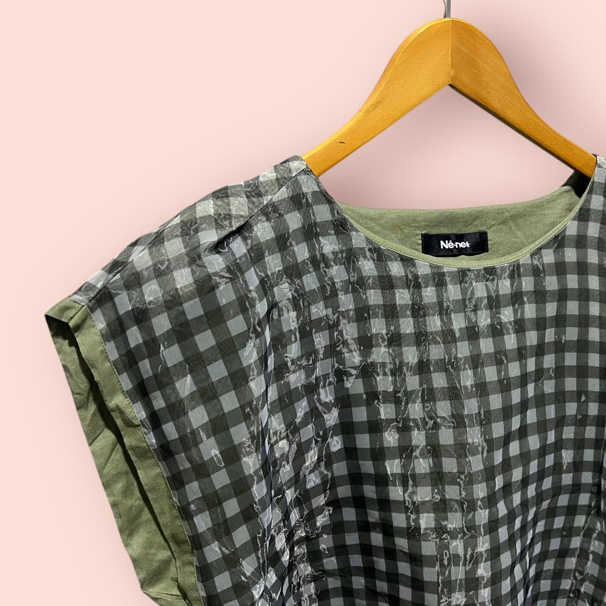 Issey Miyake × Ne-Net × Pleats Please Issey Miyake NE-NET BY ISSEY MIYAKE CHECKERED POP GOWN DRESS Size M / US 6-8 / IT 42-44 - 8 Thumbnail