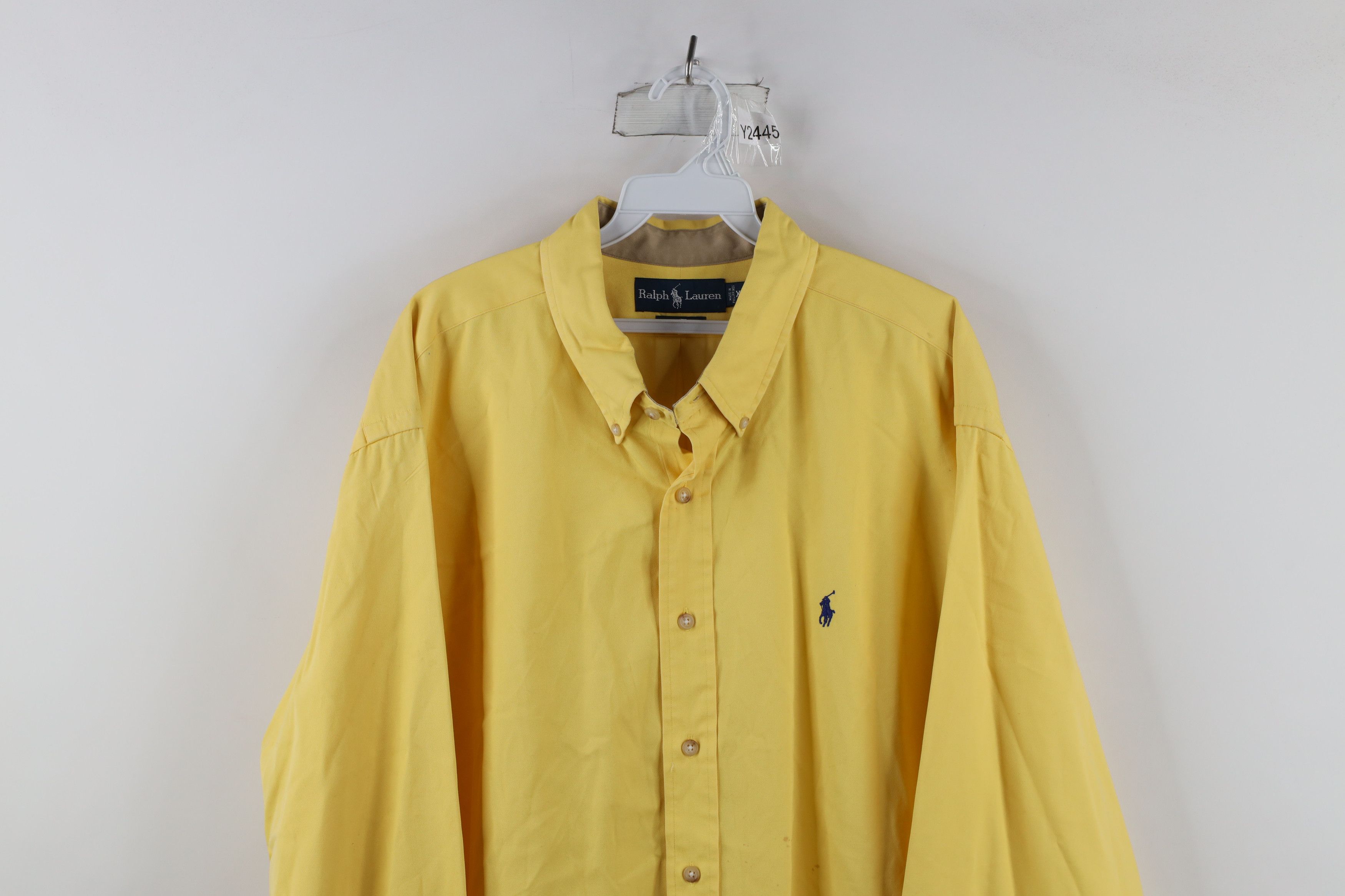 Polo Ralph Lauren Vintage 90s Ralph Lauren Fit Heavyweight Button Shirt Size US XXL / EU 58 / 5 - 2 Thumbnail