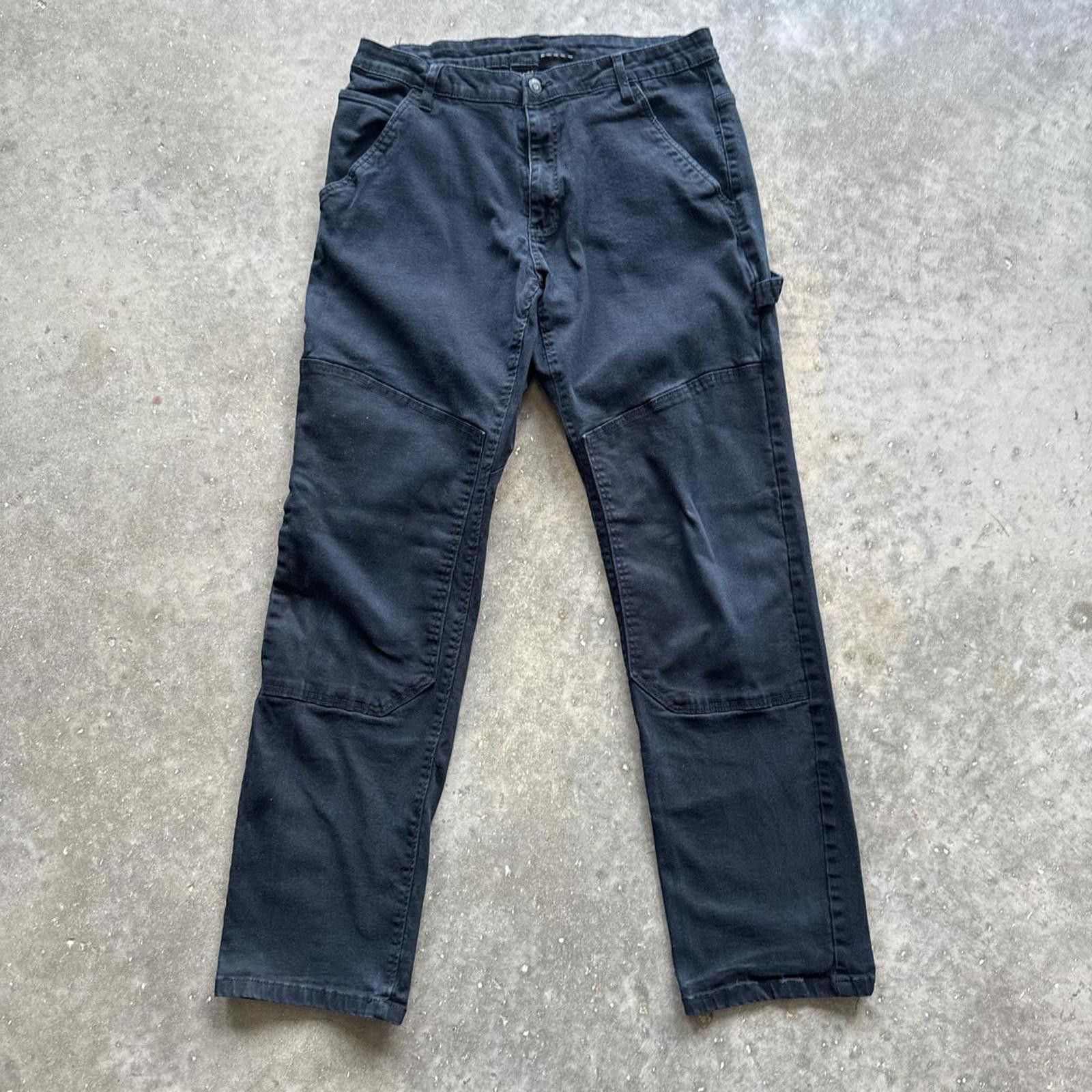 Caterpillar Black Caterpillar Carpenter Cargo Straight Leg Pants Size US 36 / EU 52 - 1 Thumbnail