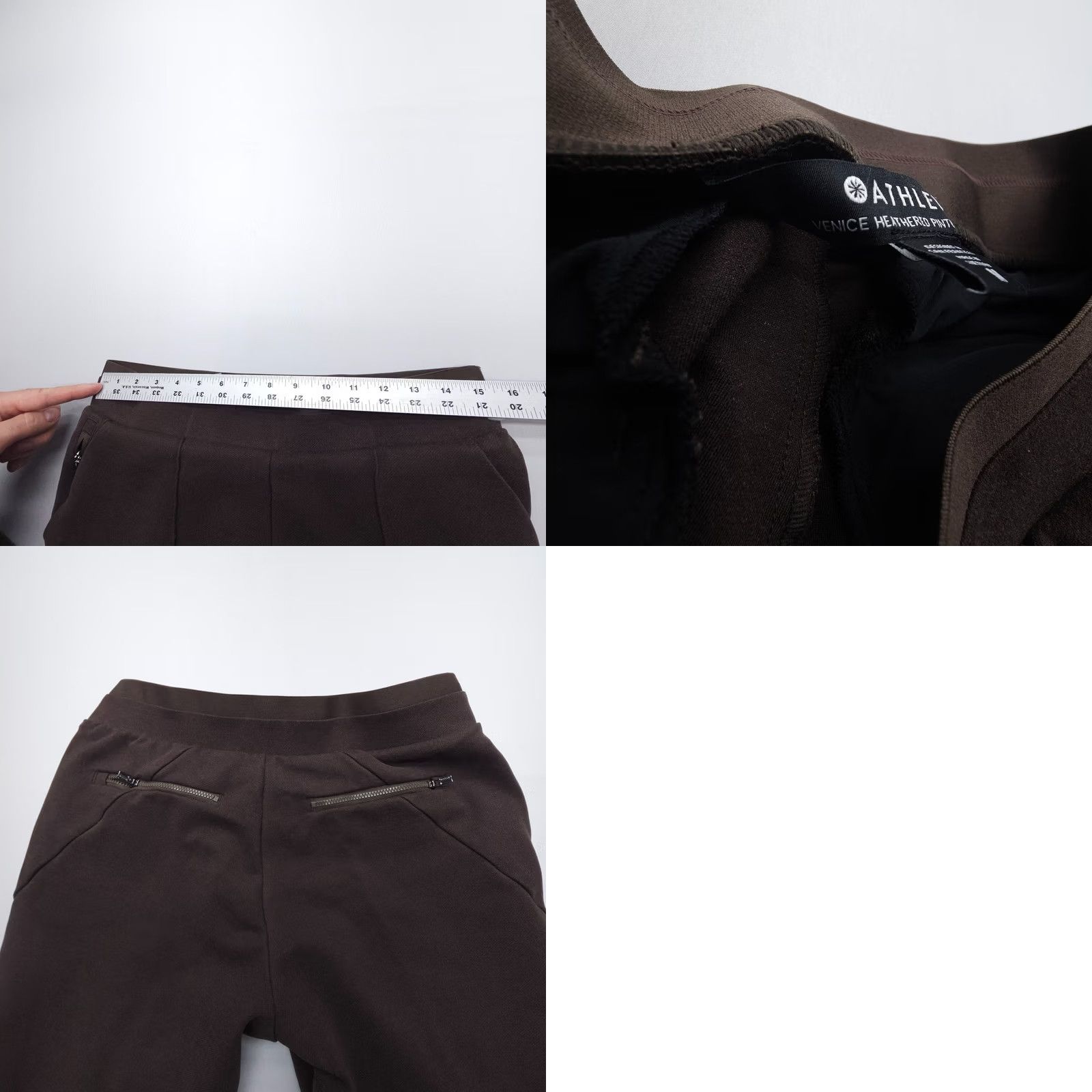 Athleta Athleta Pants Womens Medium Brown Stretch Crop Travel Size 30" / US 8 / IT 44 - 8 Thumbnail