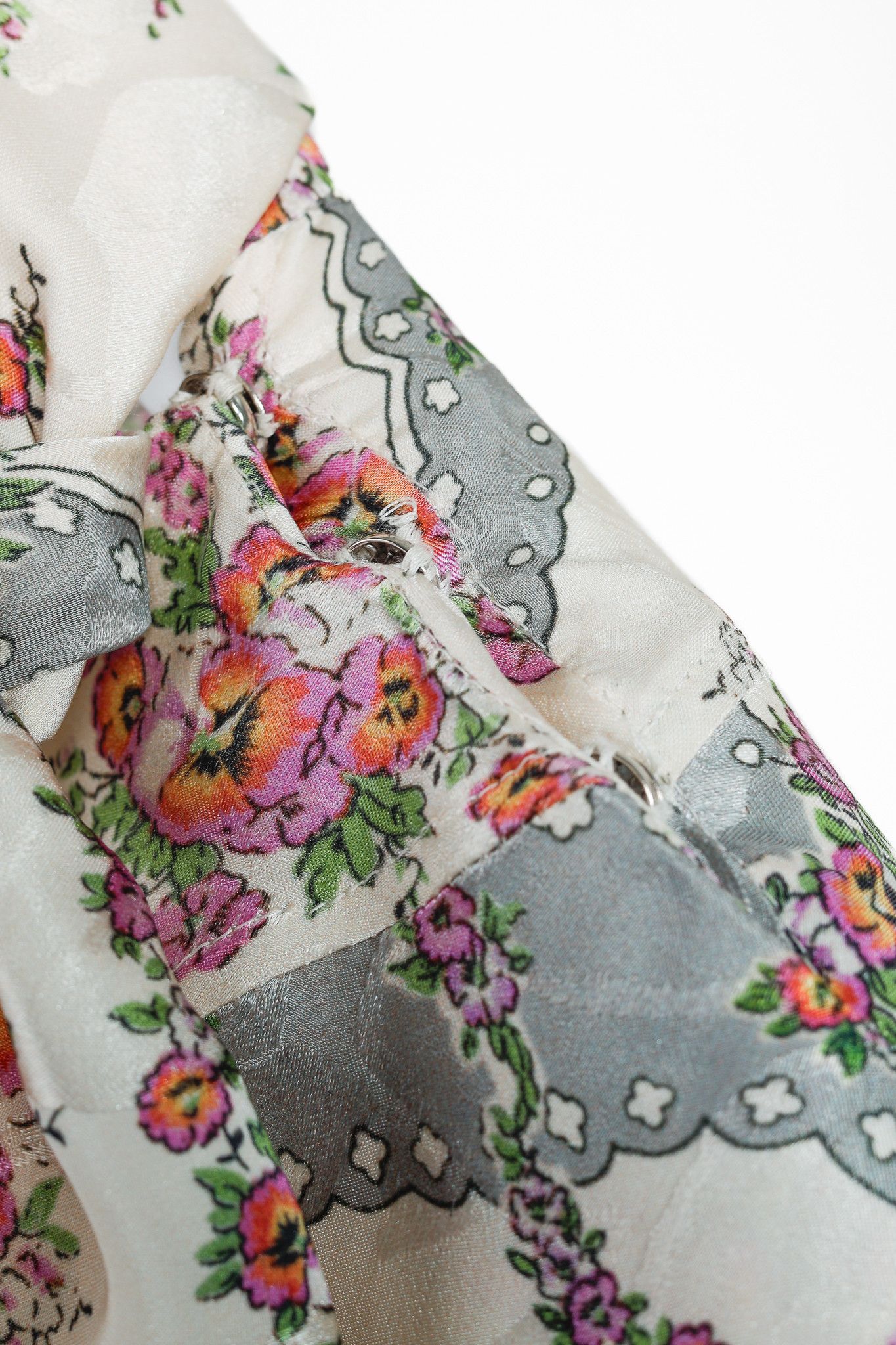 Isabel Marant Isabel Marant Josephine Antique Floral-Print Tie-Neck Dress Size M / US 6-8 / IT 42-44 - 13 Thumbnail