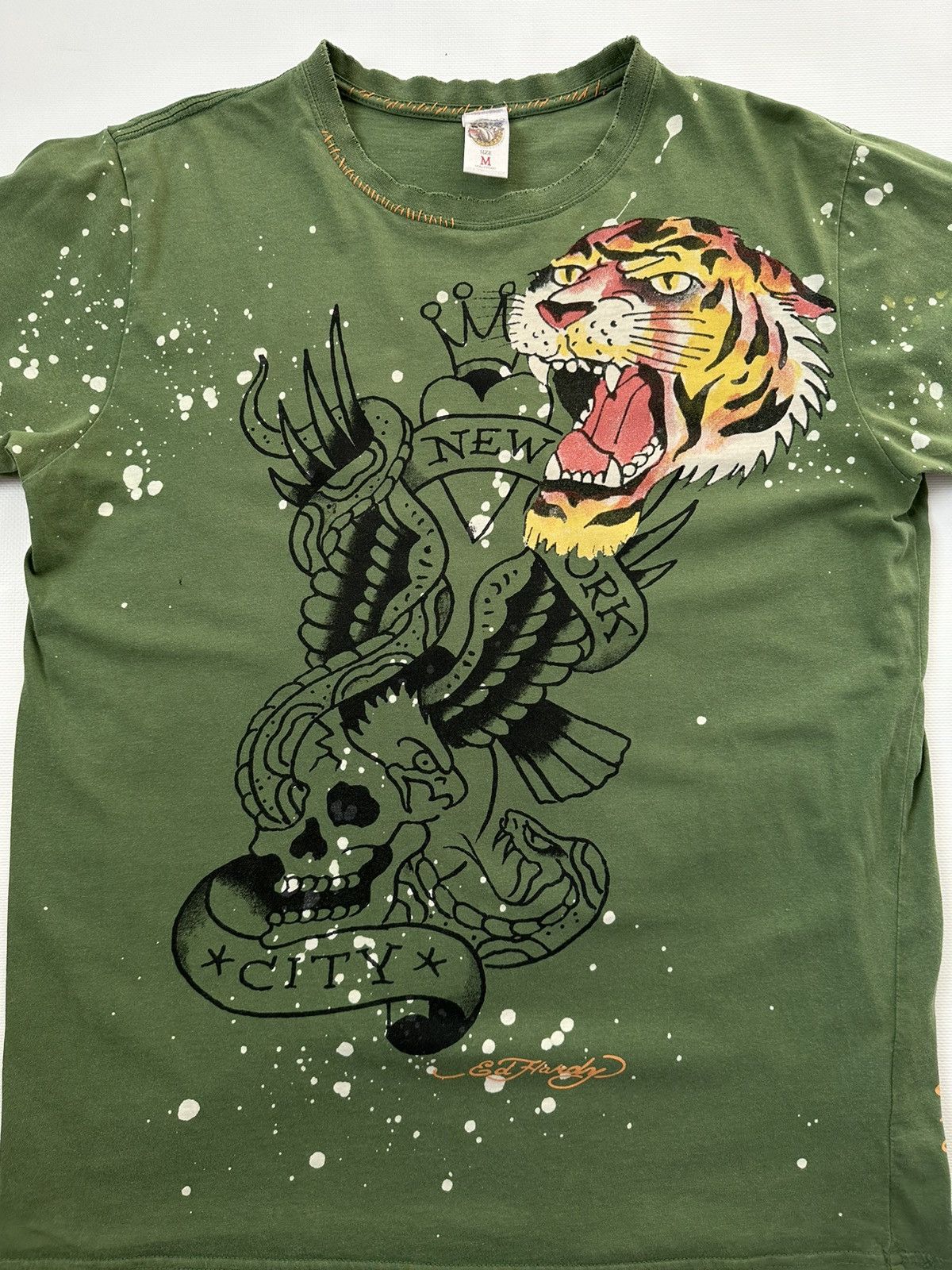 Ed Hardy ED HARDY T-Shirt Collared Christian Audigier Size US M / EU 48-50 / 2 - 2 Thumbnail