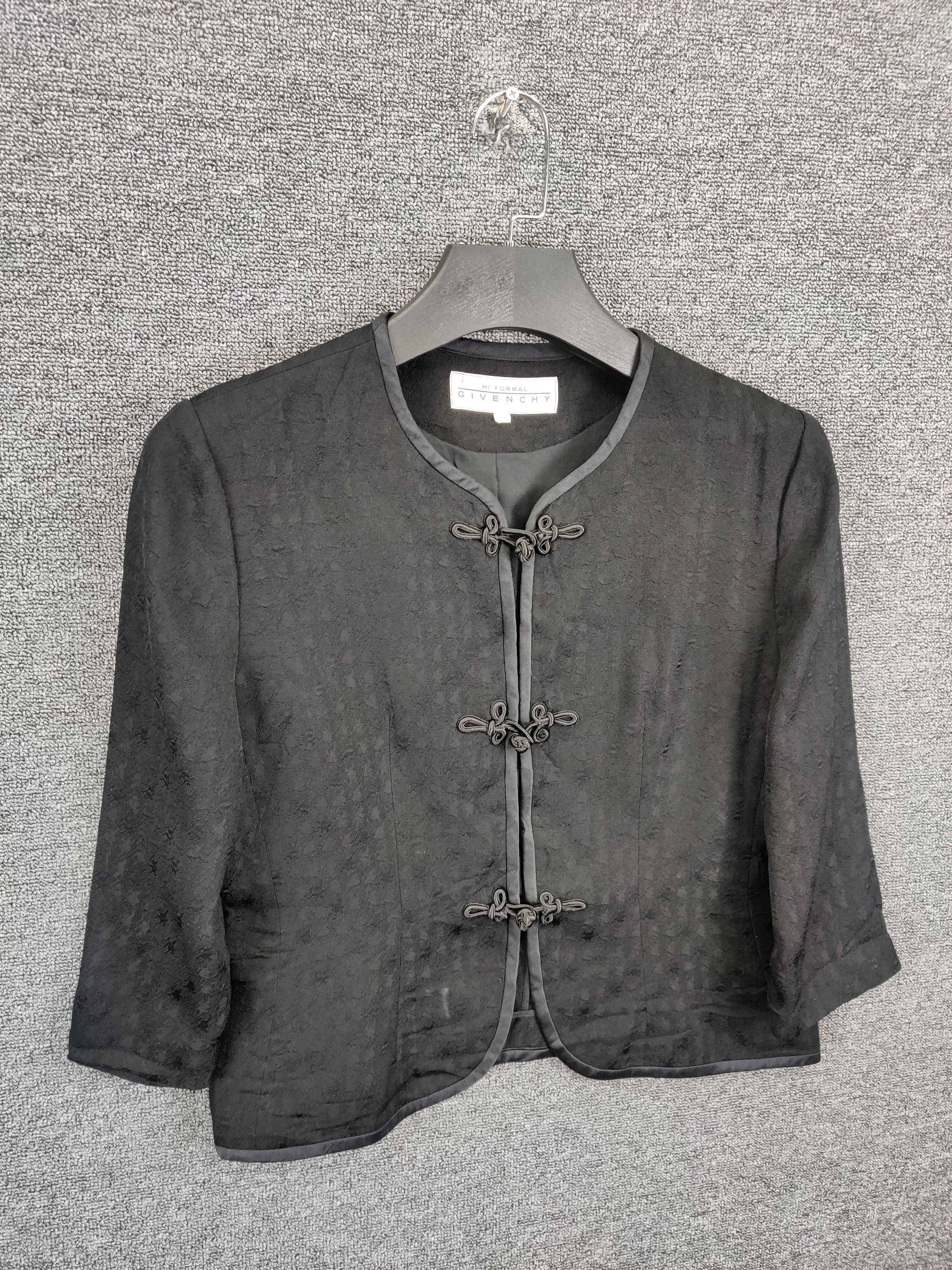 Givenchy Vintage Givenchy Cropped Chinese Coat Jacket Size S / US 4 / IT 40 - 4 Thumbnail