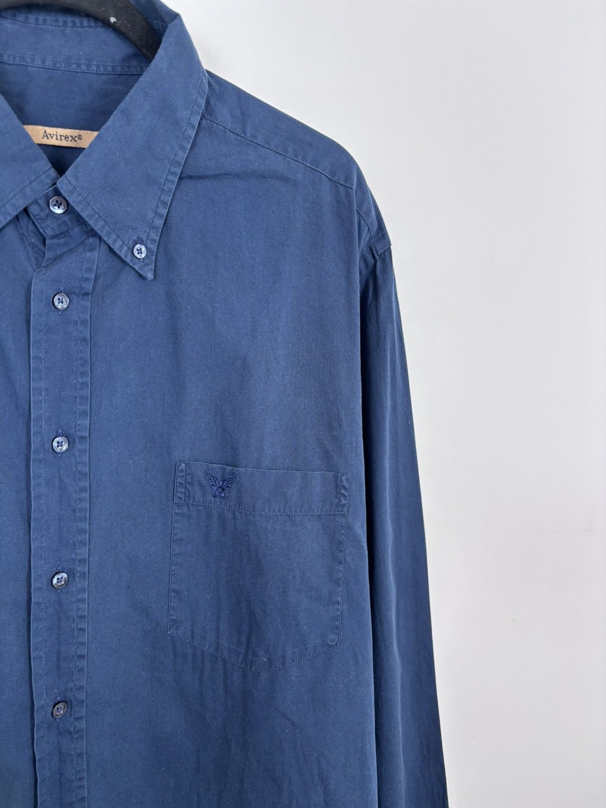 Avirex Vintage Avirex USA Navy Blue Button Up Long Sleeve Shirt Size US XXL / EU 58 / 5 - 4 Thumbnail