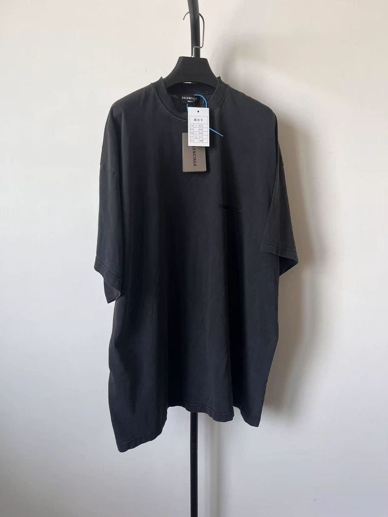 Balenciaga Solid Color Short Sleeve T-Shirt Regular Fit Wo