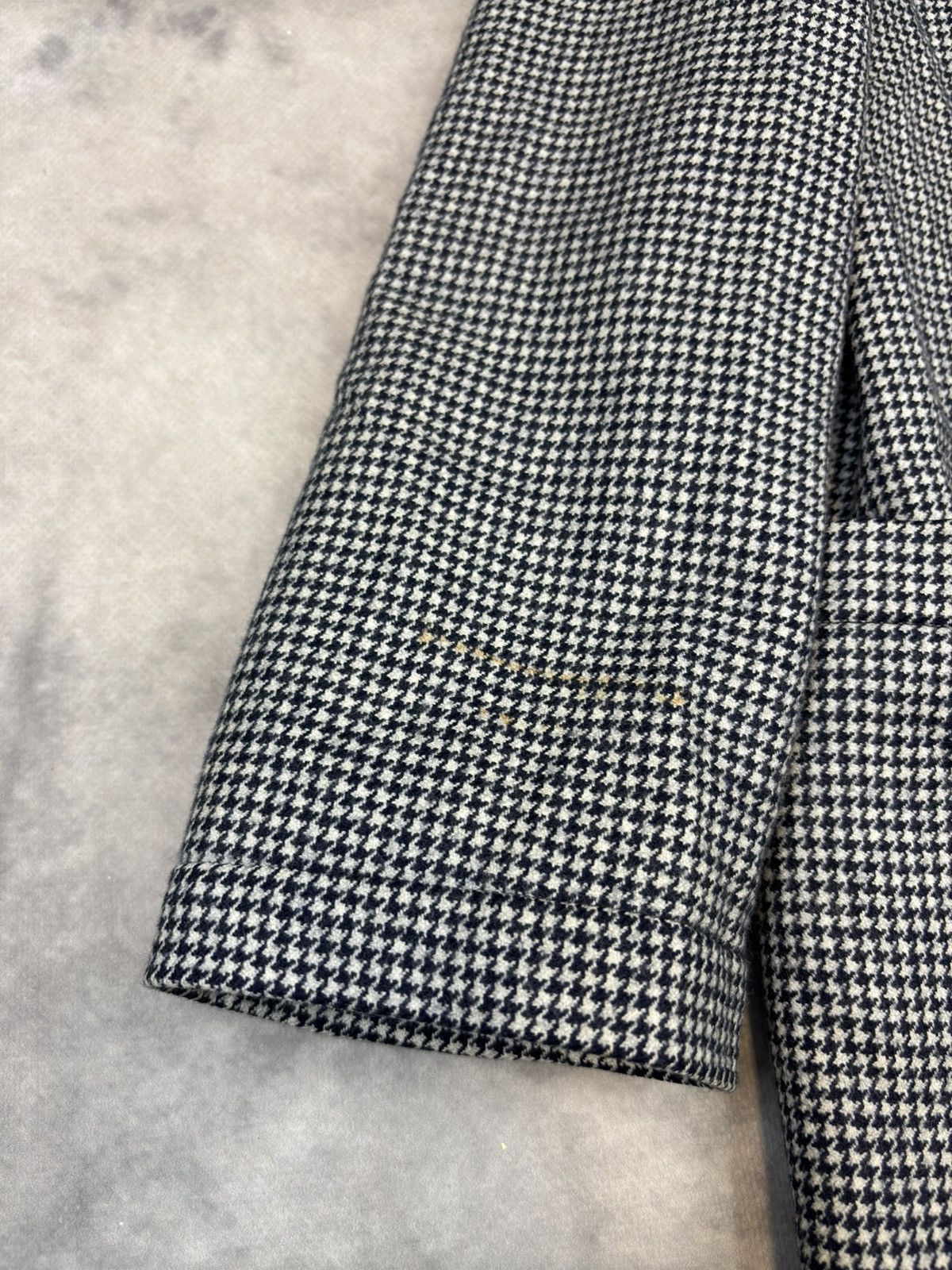 RED Valentino × Valentino Valentino Coat Black and White checker 80s Vintage Italy Size XL / US 12-14 / IT 48-50 - 3 Thumbnail