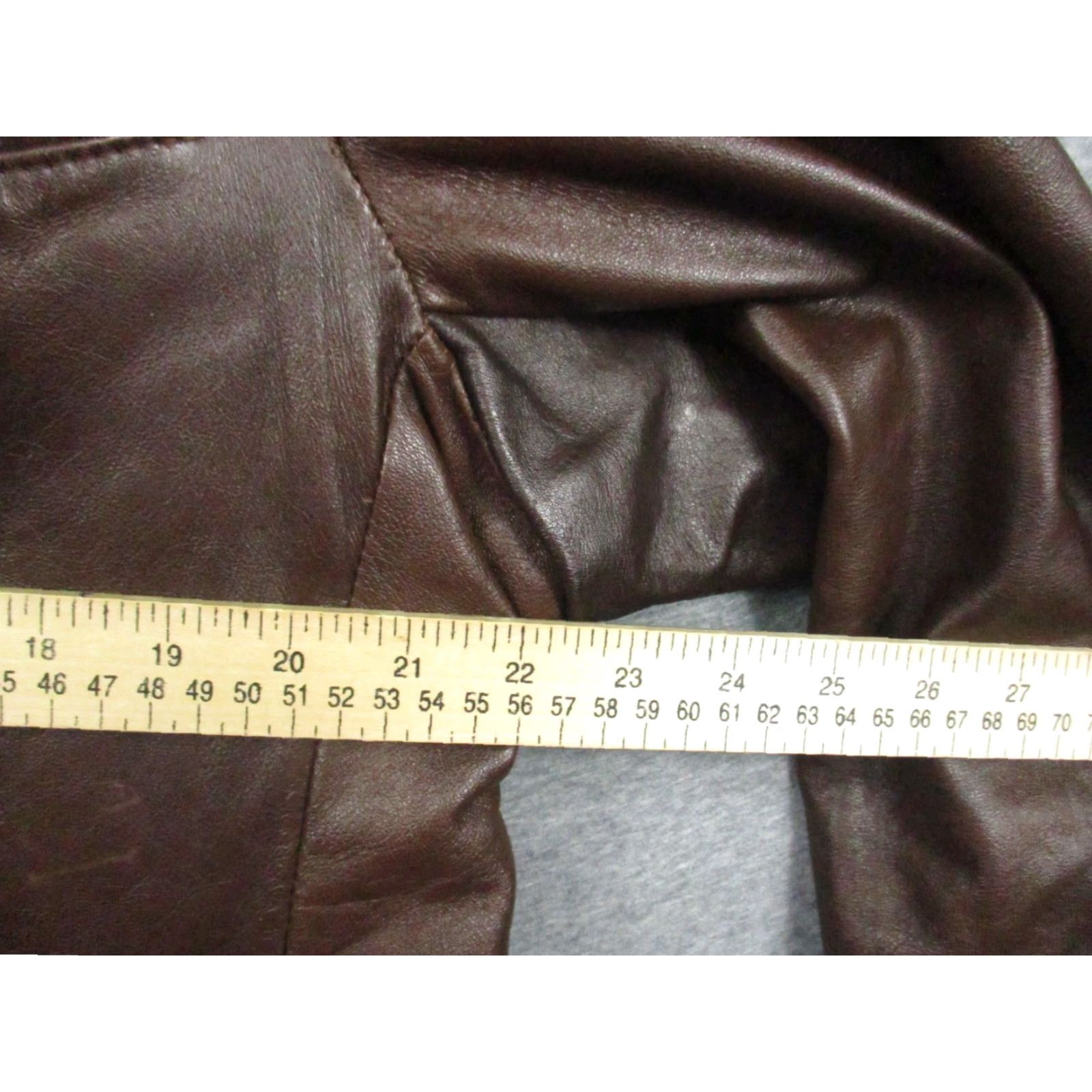 Vintage VINTAGE Ralph Edwards Leather Jacket Brown Men's 38R Made in USA Leather Jacket Casual USA Military Trench Coat Full Zip 38R Mens Brown Size US XXS / EU 40 - 4 Thumbnail