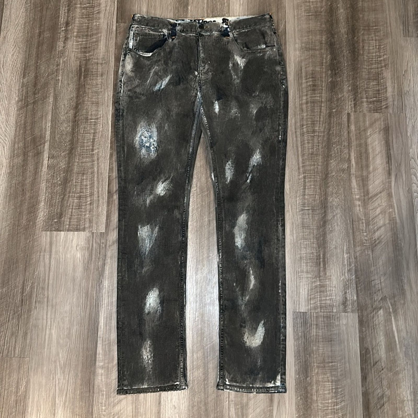Prps PRPS Blue Asphalt Effect Skinny Jeans (NWOT) - 34 Size US 34 / EU 50 - 2 Thumbnail