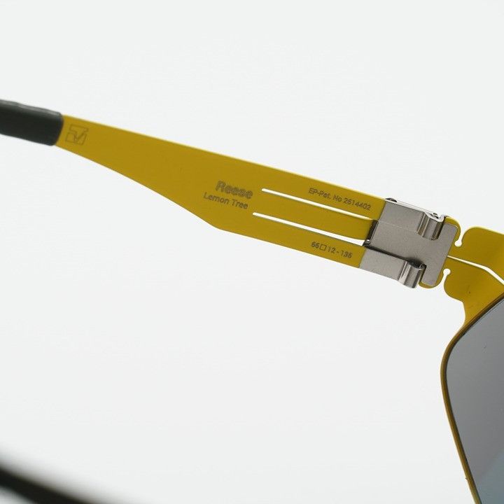 Ic! Berlin Ic! Berlin REESE M1521 148 Sunglasses Black/Lemon Shield Size ONE SIZE - 6 Thumbnail