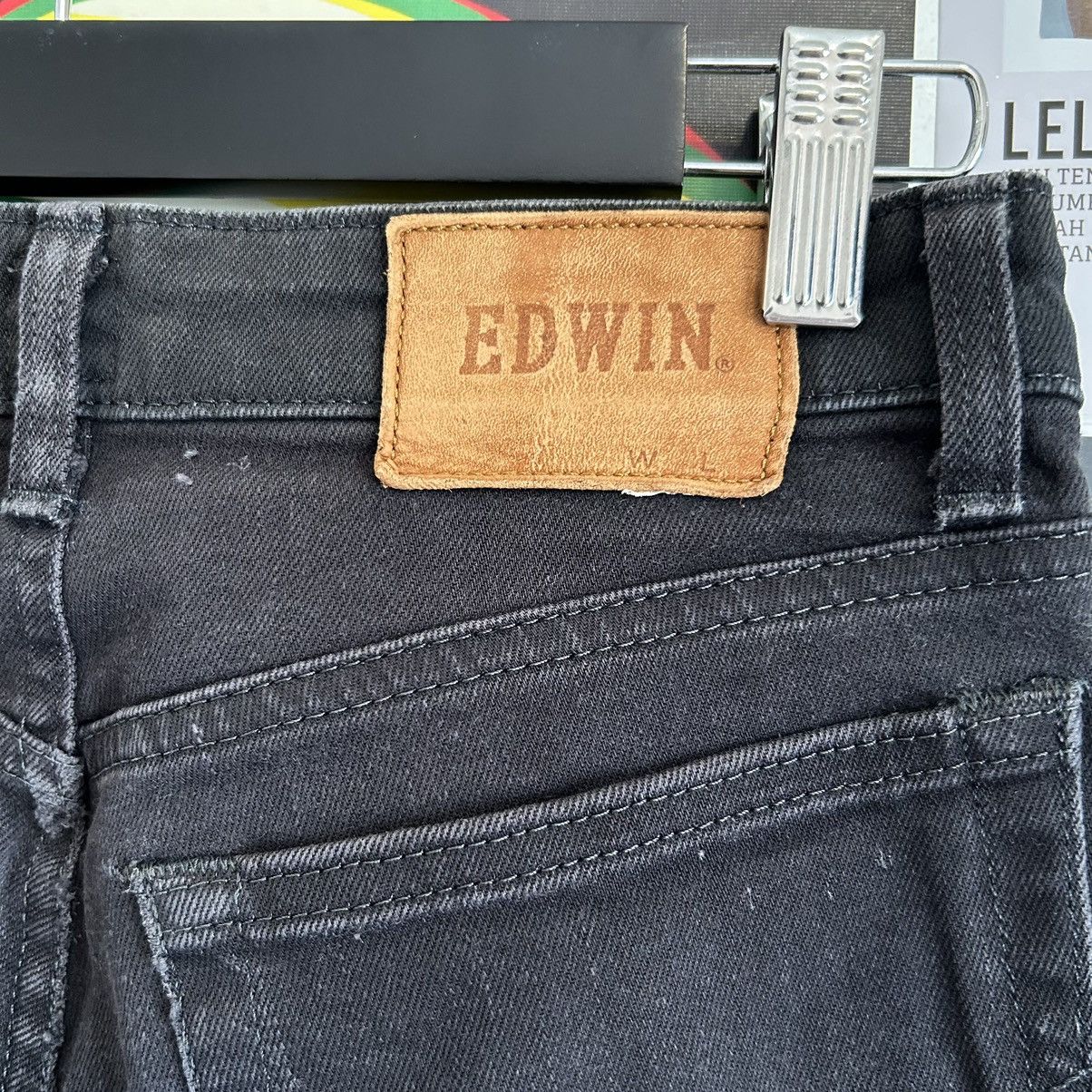 Edwin Vintage Edwin E Standard Distressed Faded Black Denim Size US 28 / EU 44 - 12 Thumbnail