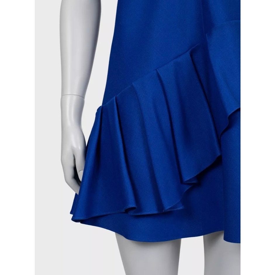 Dior Christian Dior Vintage Blue Silk Blend A-Line Dress Sz.40/S Size S / US 4 / IT 40 - 4 Thumbnail