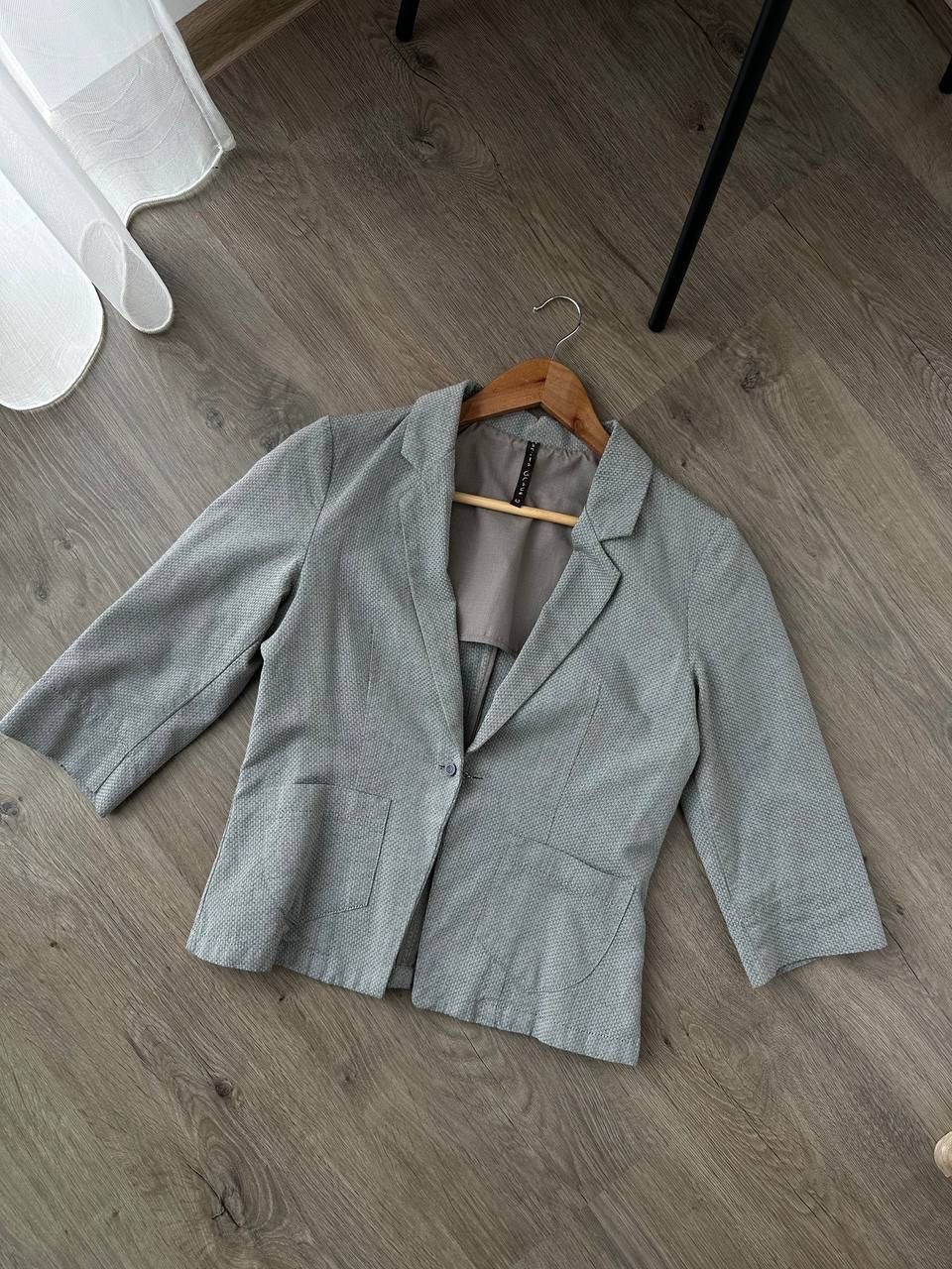 Japanese Brand × Vintage Vintage Japanese Manila Grace Gray Light Blazer Size S / US 4 / IT 40 - 4 Thumbnail