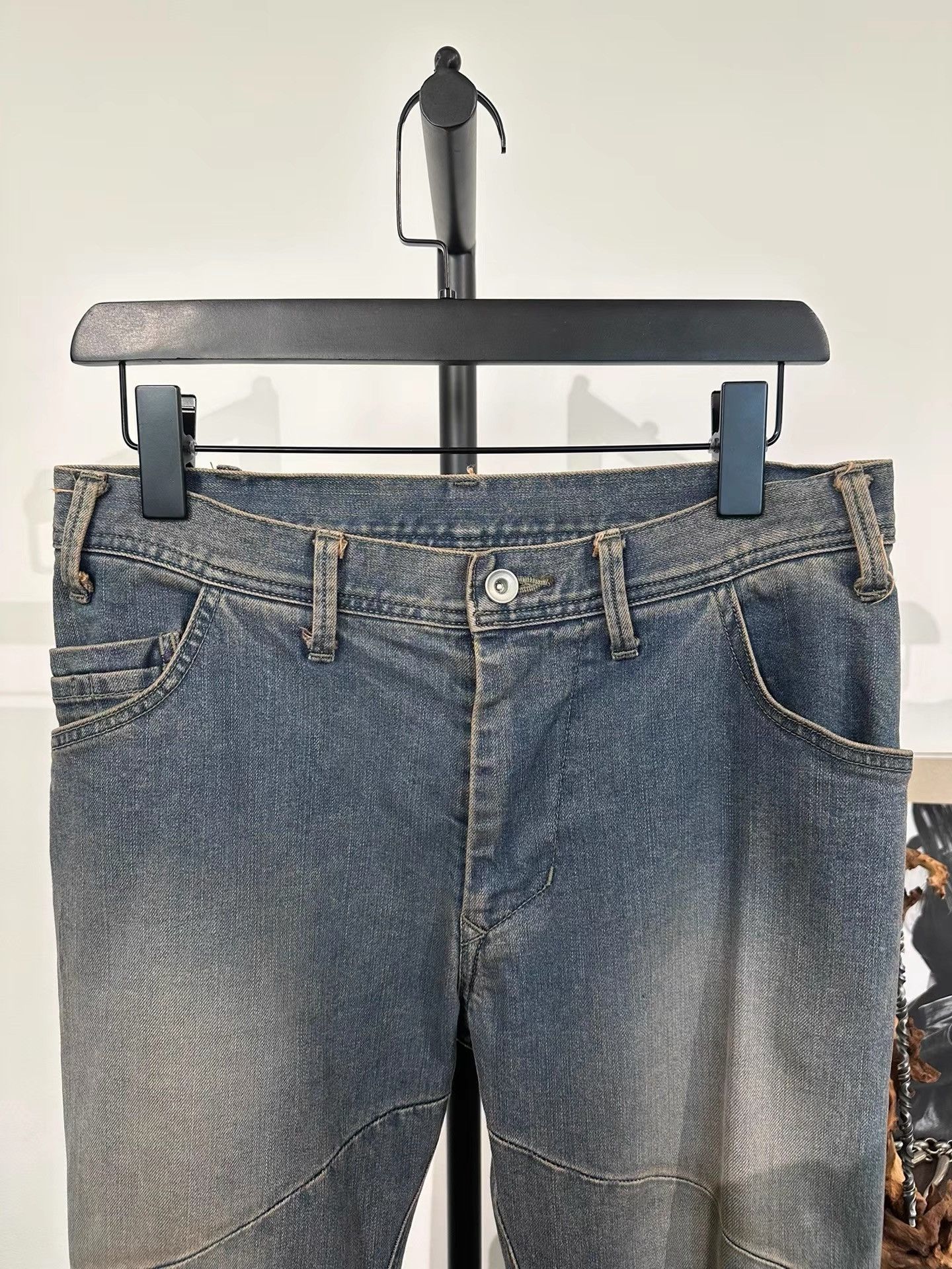 Julius Julius_7 Tatsuro Horikawa Knee Ripped Washed Jeans K35 Size US 29 - 8 Thumbnail
