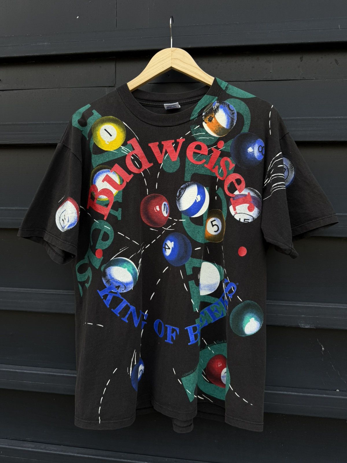 Budweiser Budweiser Pool🎱 Vintage Tee Size US XL / EU 56 / 4 - 1 Thumbnail