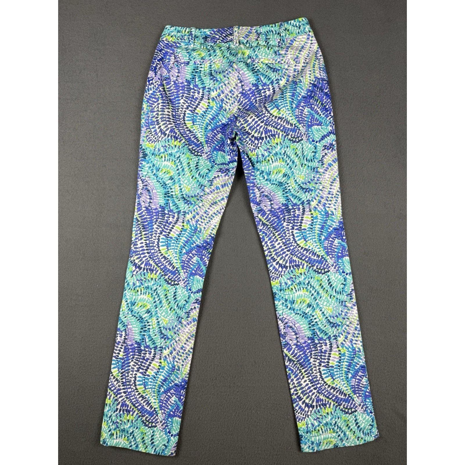 Lilly Pulitzer NWT Lilly Pulitzer Shanna Stretch Crop Pants Fantasea 00 Size 24" / US 00 / IT 34 - 7 Thumbnail