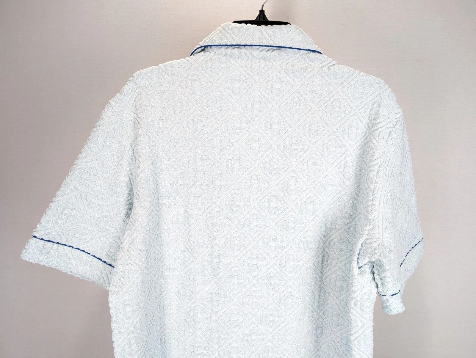 Casablanca o1rshd1 DUP / Towelling Monogram Collar Shirt in Light Blue Size US M / EU 48-50 / 2 - 10 Thumbnail