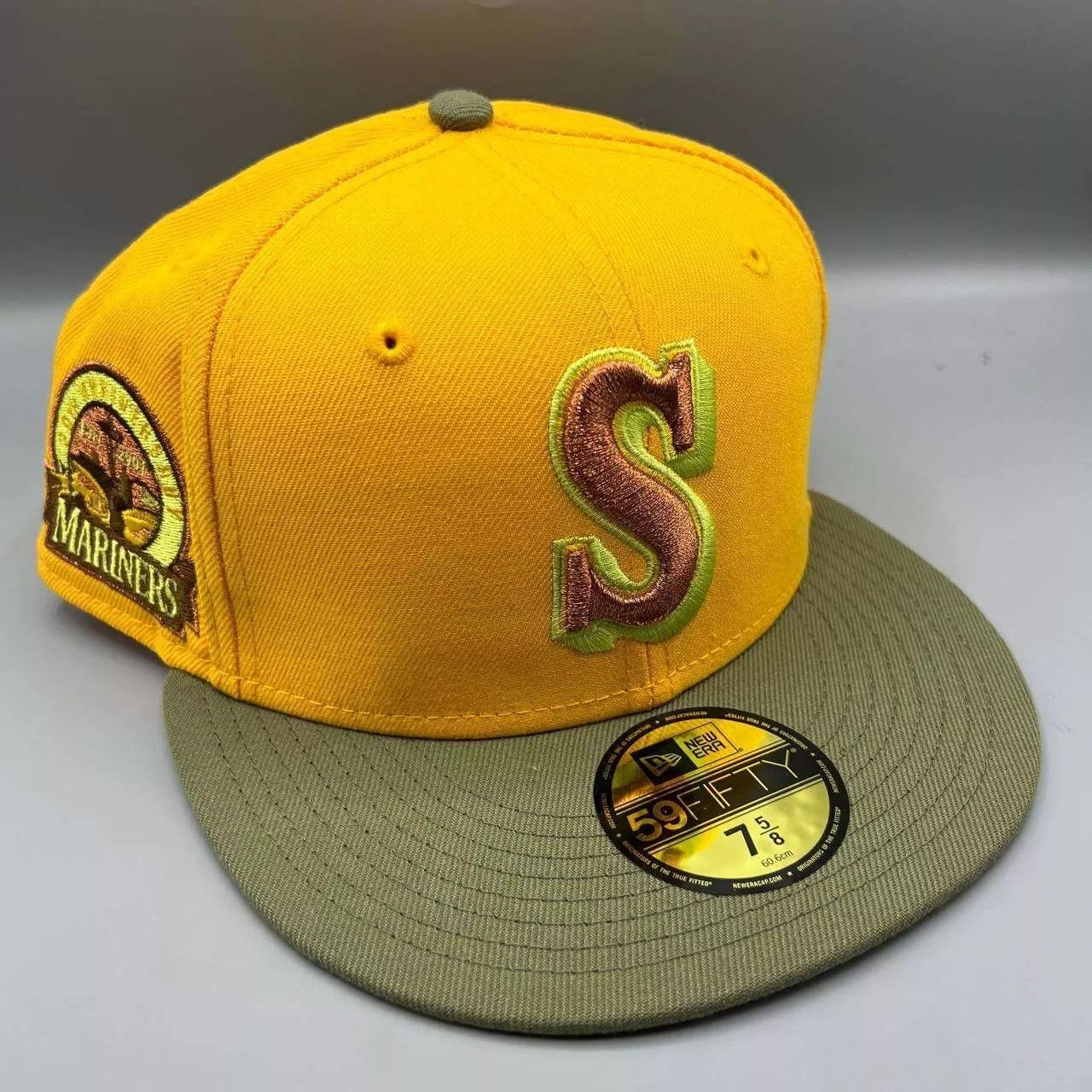 New Era Seattle Mariners Hat Men 7 5/8 59Fifty New Era MLB Fitted Size ONE SIZE - 1 Thumbnail