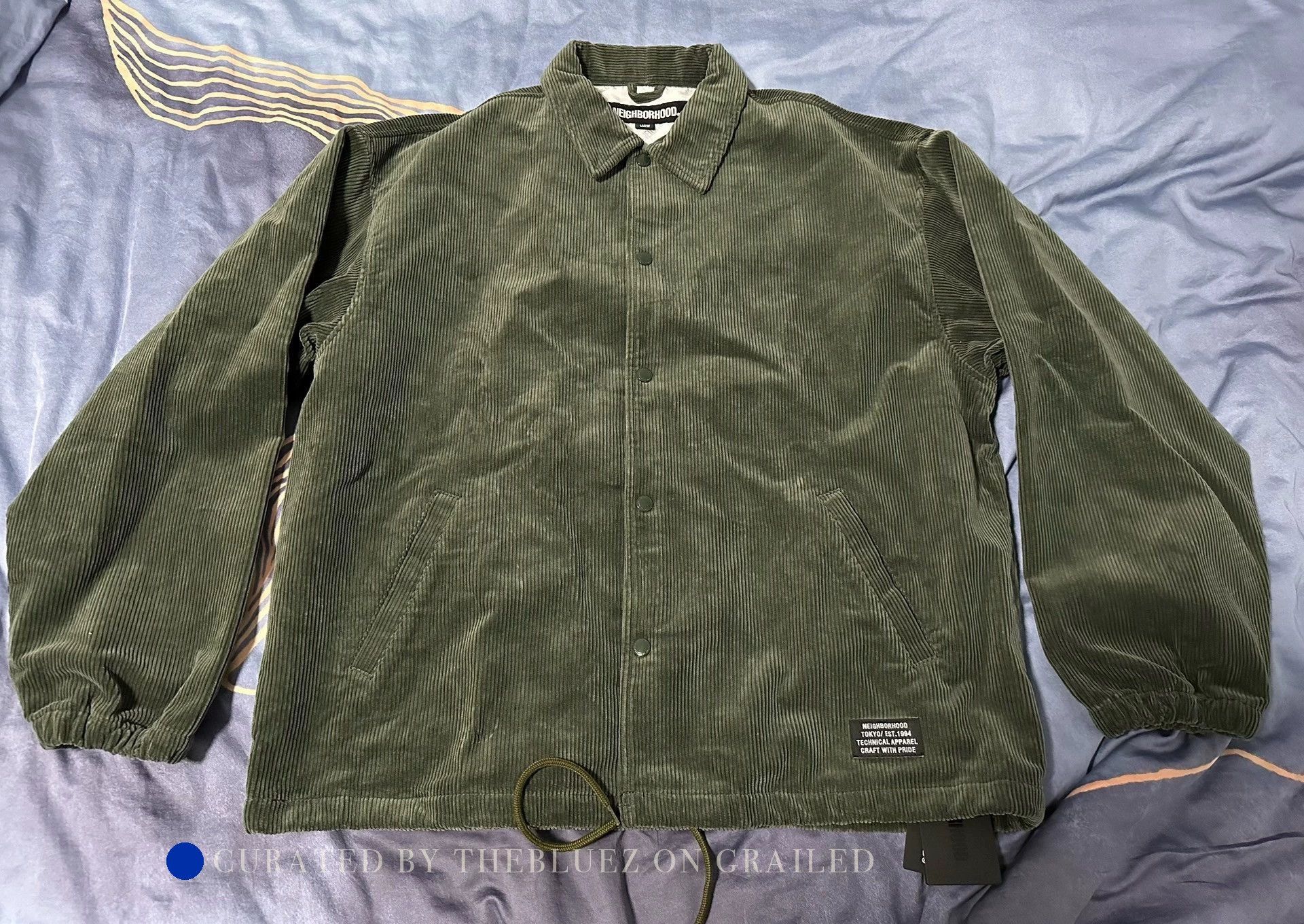 Neighborhood Lightweight Green Windbreaker Jacket Size US L / EU 52-54 / 3 - 1 Thumbnail