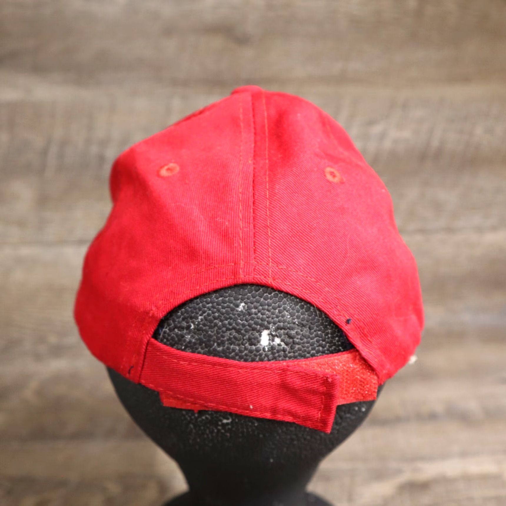 Vintage Myrtle Beach SC Adjustable Red White Baseball Cap Hat Unisex Adults Adult Adjustable Red Palm Tree Beach Baseball Cap Mens Size ONE SIZE - 4 Thumbnail