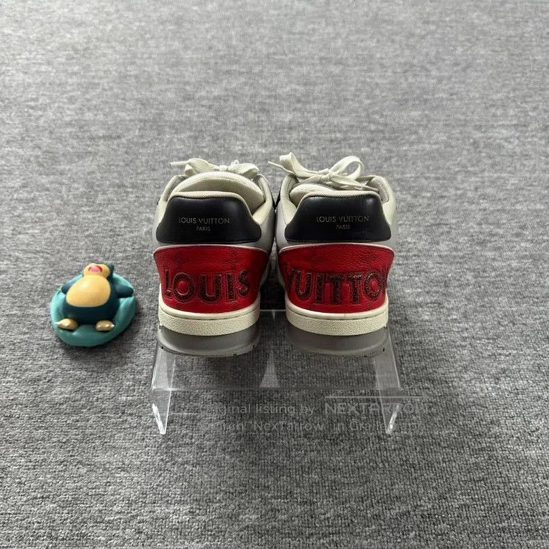Louis Vuitton Louis Vuitton Trainer Black and Red Velcro shoes Size US 7 / EU 40 - 3 Thumbnail