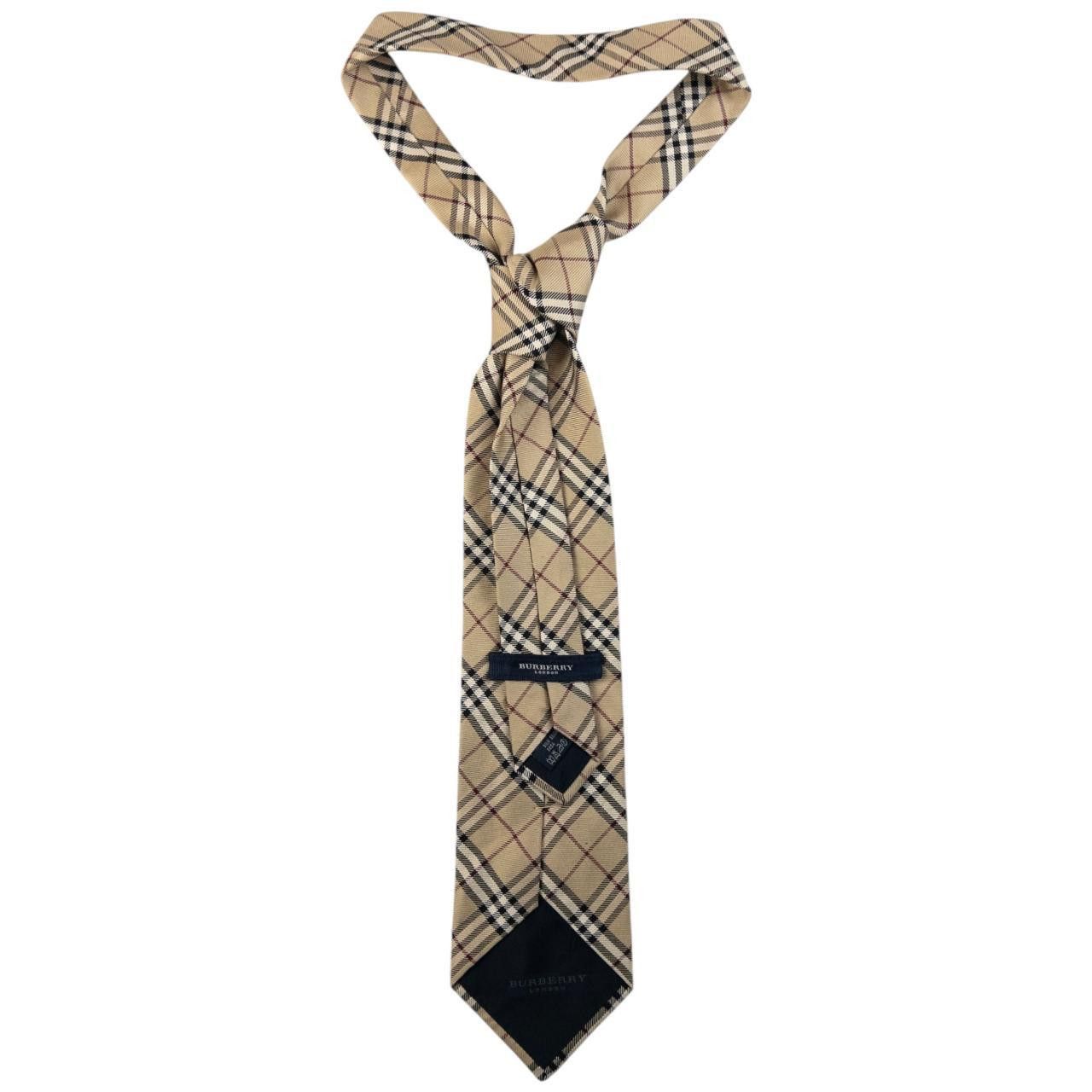 Burberry Vintage Burberry Nova Check Silk Tie Size ONE SIZE - 2 Thumbnail
