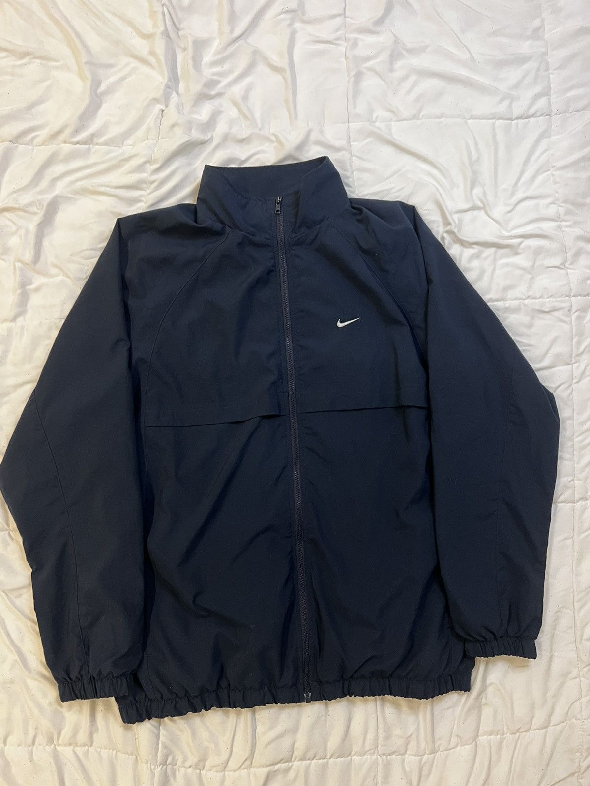 Nike × Vintage Y2K NIKE Navy Track-Suit Jacket Size US L / EU 52-54 / 3 - 1 Thumbnail