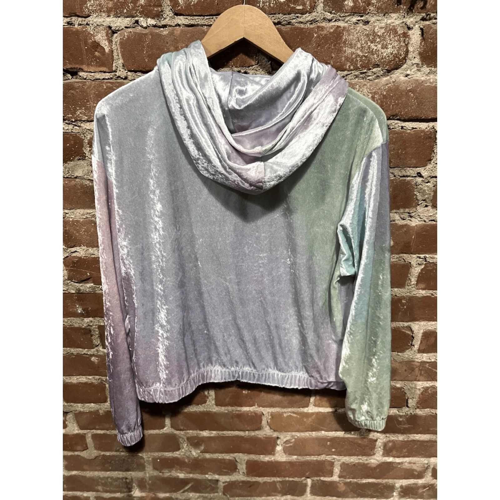 Nike Nike Women’s Small Hoodie Velour Pastel Pullover Top Venice/White 90s Logo Activewear Womens Size S / US 4 / IT 40 - 3 Thumbnail