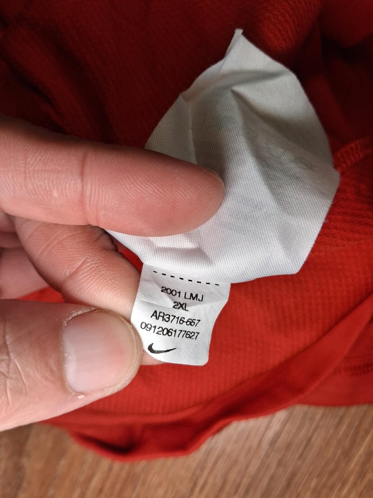 Nike VINTAGE Nike Dri Fit Quarter Zip Pullover Sweater XXL Red Size ONE SIZE - 4 Thumbnail