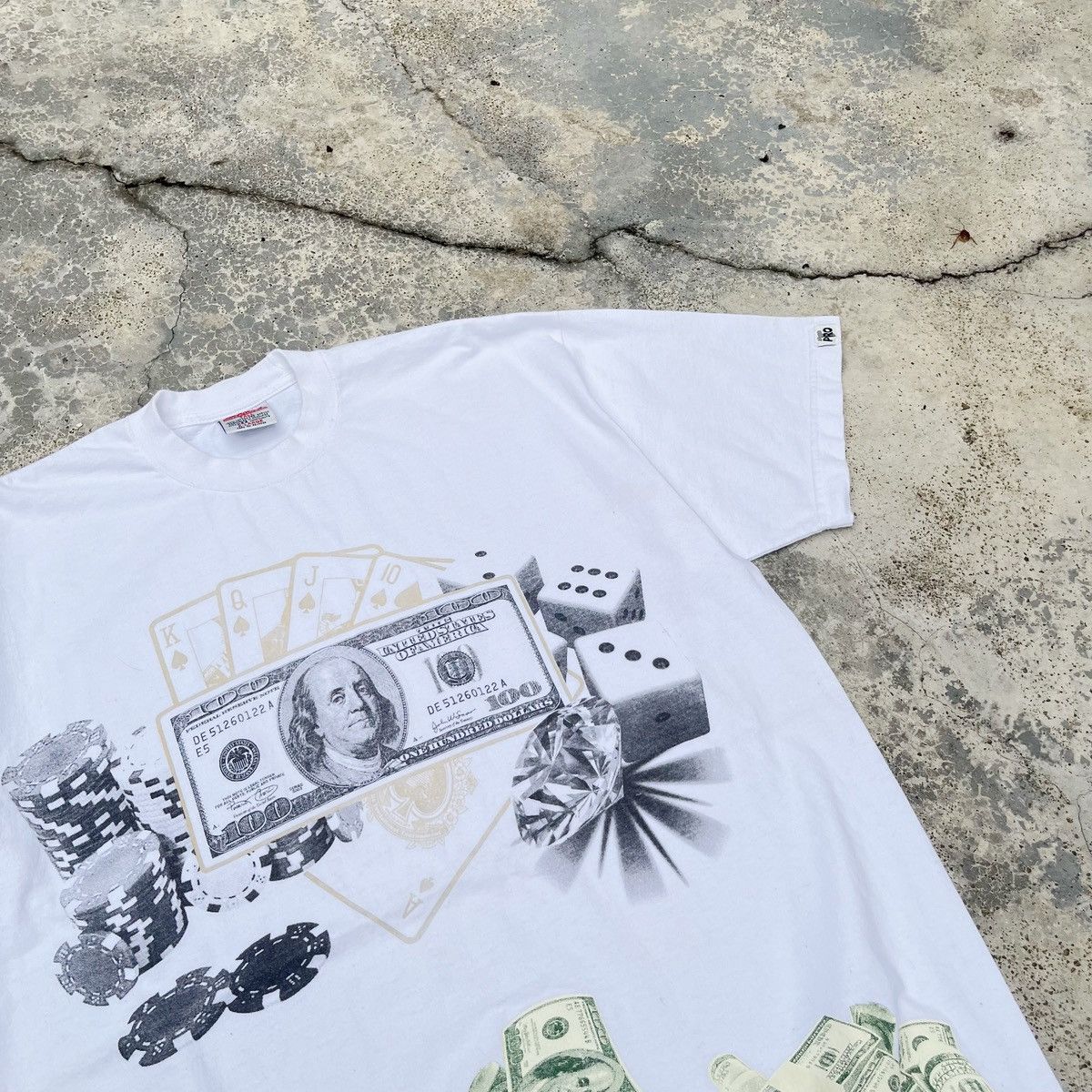 Vintage Vintage Y2K Us Dollar America Nice AOP Design Tee Deadstock Size US XL / EU 56 / 4 - 3 Thumbnail