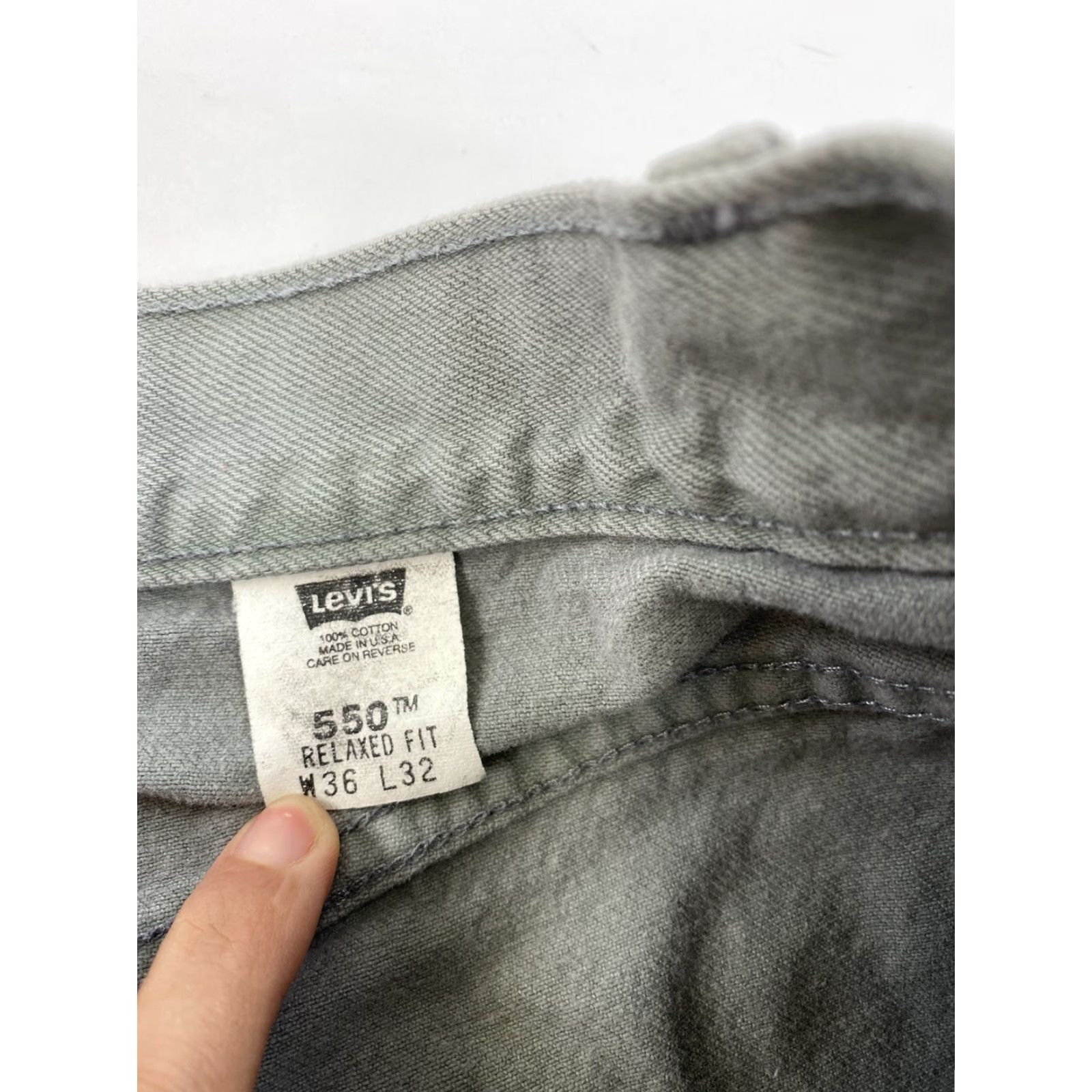 Levi's VINTAGE Levi’s 505 Jeans Mens 34x30 Tagged 36x32 Green Distressed Denim USA Zip Closure 505 Jeans Mens Green USA Vintage Distressed 34x30 Size US 34 / EU 50 - 5 Thumbnail